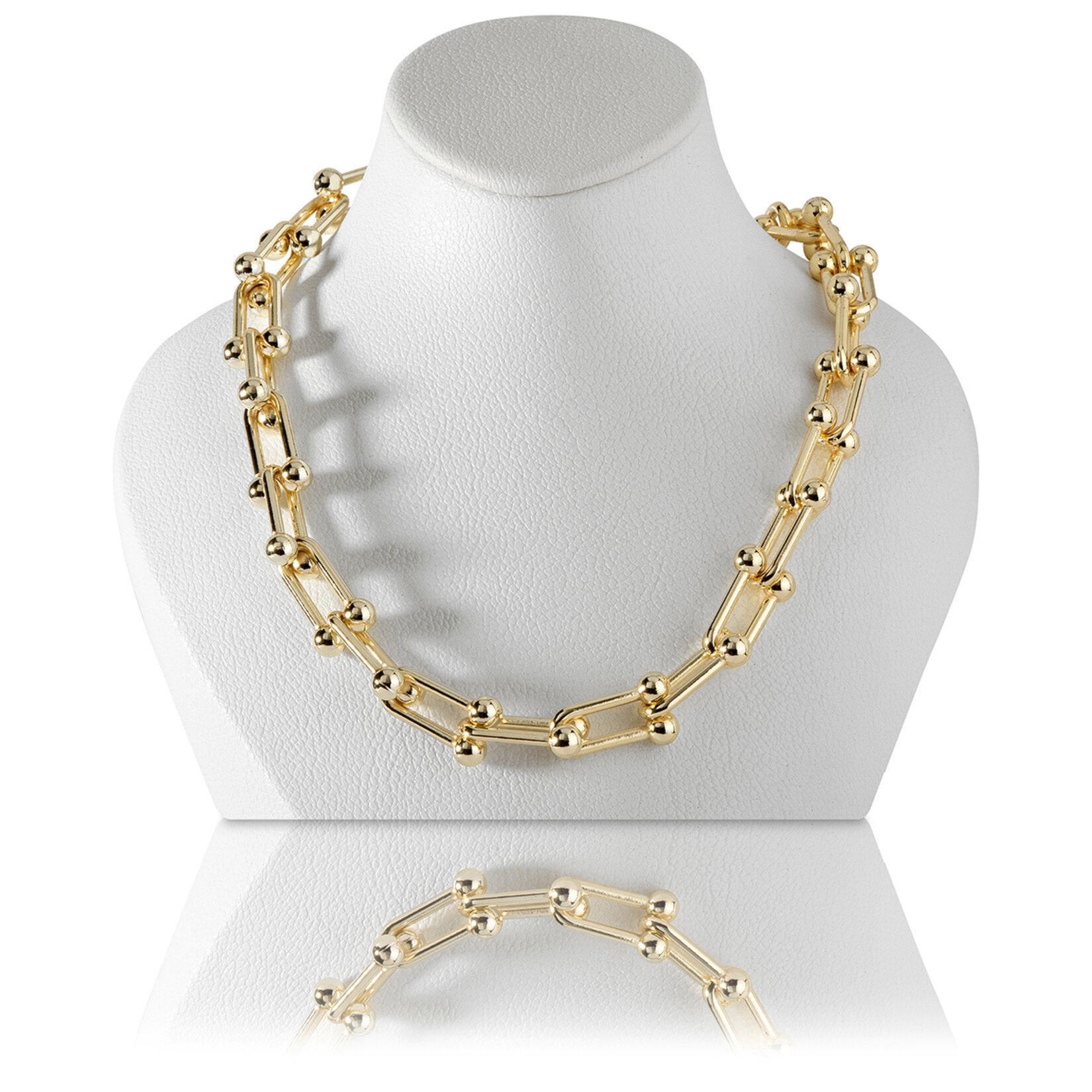 Stylish Gold Halka Kolye