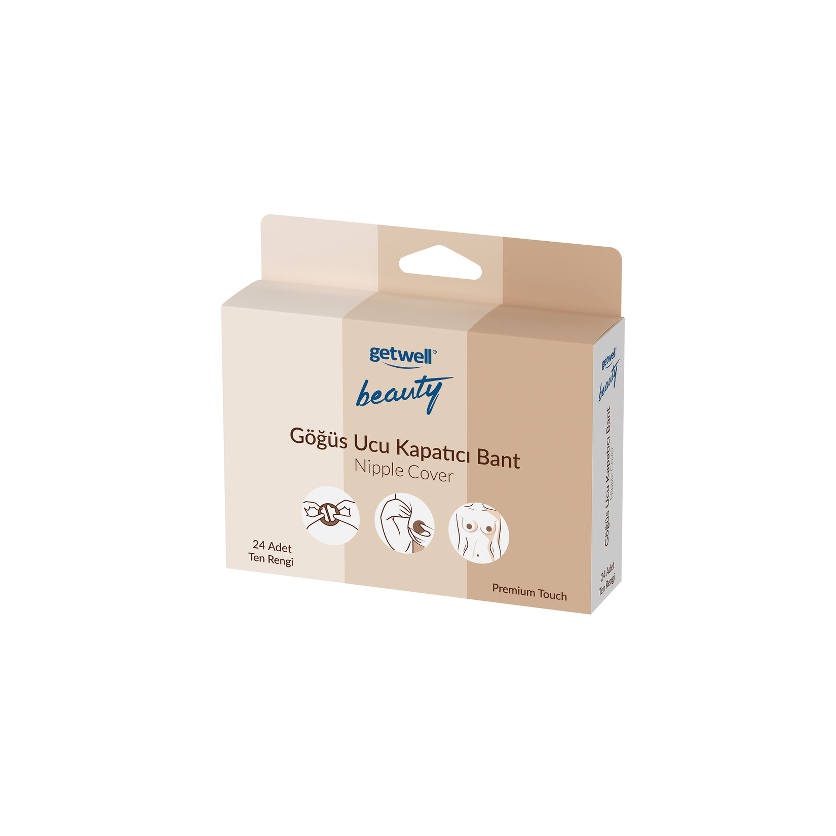 Getwell Beauty Göğüs Ucu Gizleme Bandı 24'lu - Görsel 2