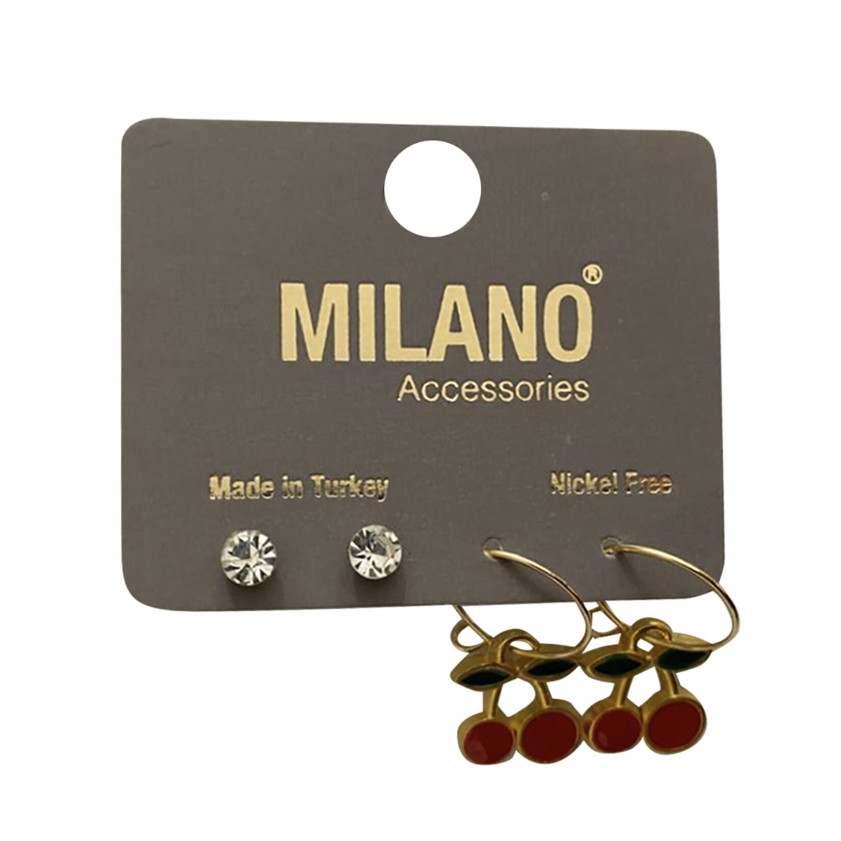 Flamingo Mineli Küpe 2 Çift