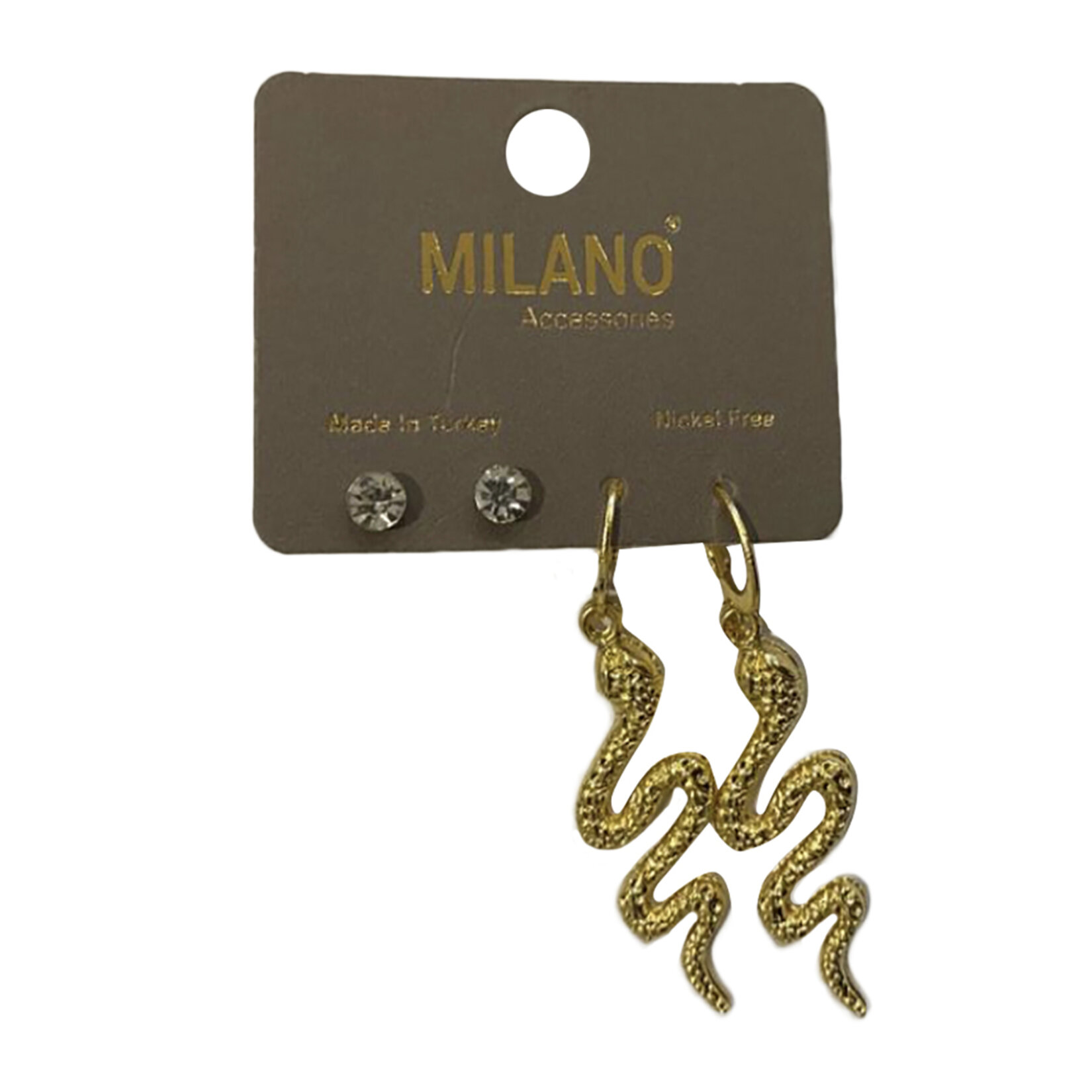 Flamingo Yılanlı Küpe