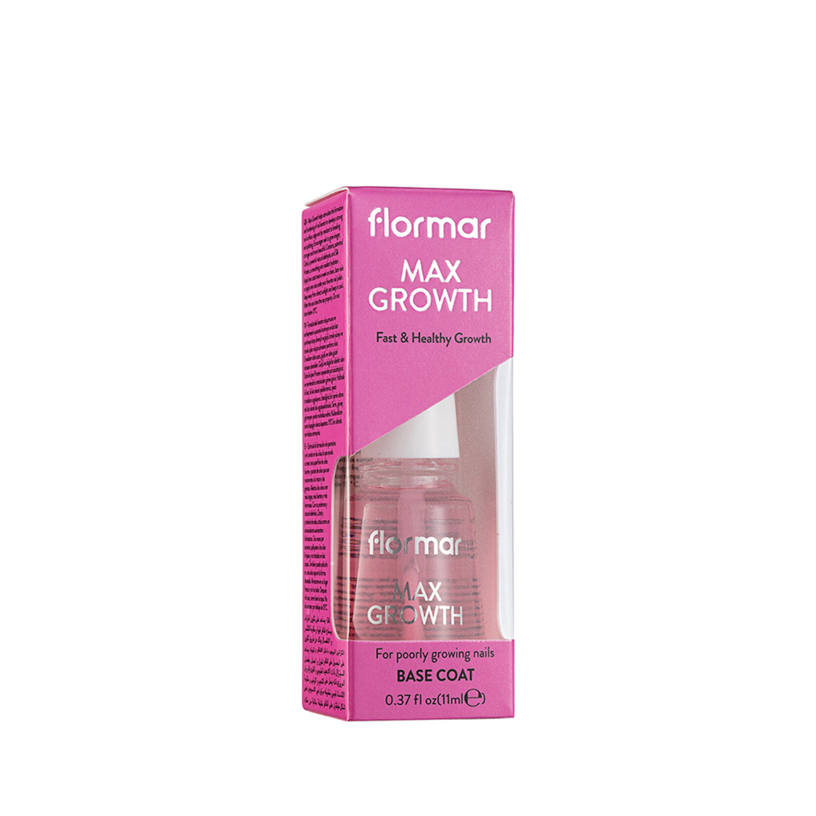 Flormar Max Growth Hızlı Uzamaya Yardımcı Tırnak Cilası - 000 (Transparan) - Görsel 3