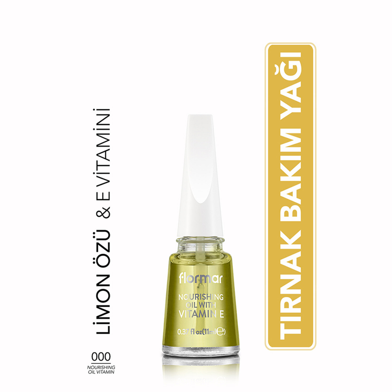 Flormar Nourishing Oil Vitamin Limon Özlü ve E Vitaminli Tırnak Bakım Yağı - 000 (Transparan) - Görsel 2