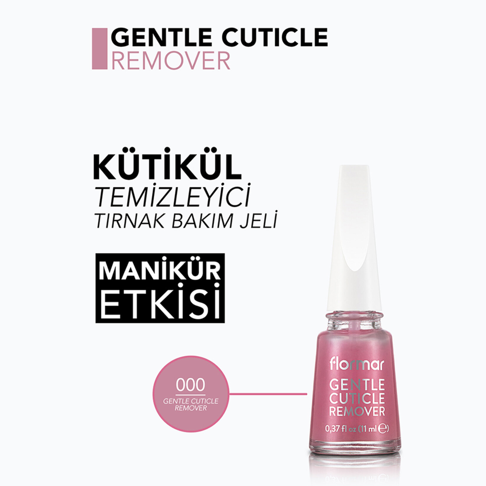 Flormar Gentle Cuticle Remover Tırnak Eti Yumuşatıcı ve Temizleyici Bakım Jeli - 000 (Transparan) - Görsel 5