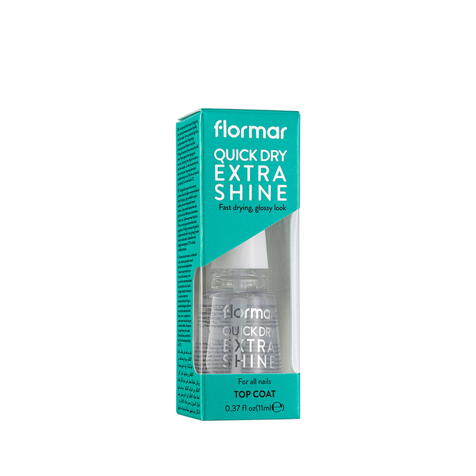 Flormar Quick Dry Extra Shine Hızlı Kurutan Yoğun Parlak Son Kat Tırnak Cilası - 000 (Transparan) - Görsel 3