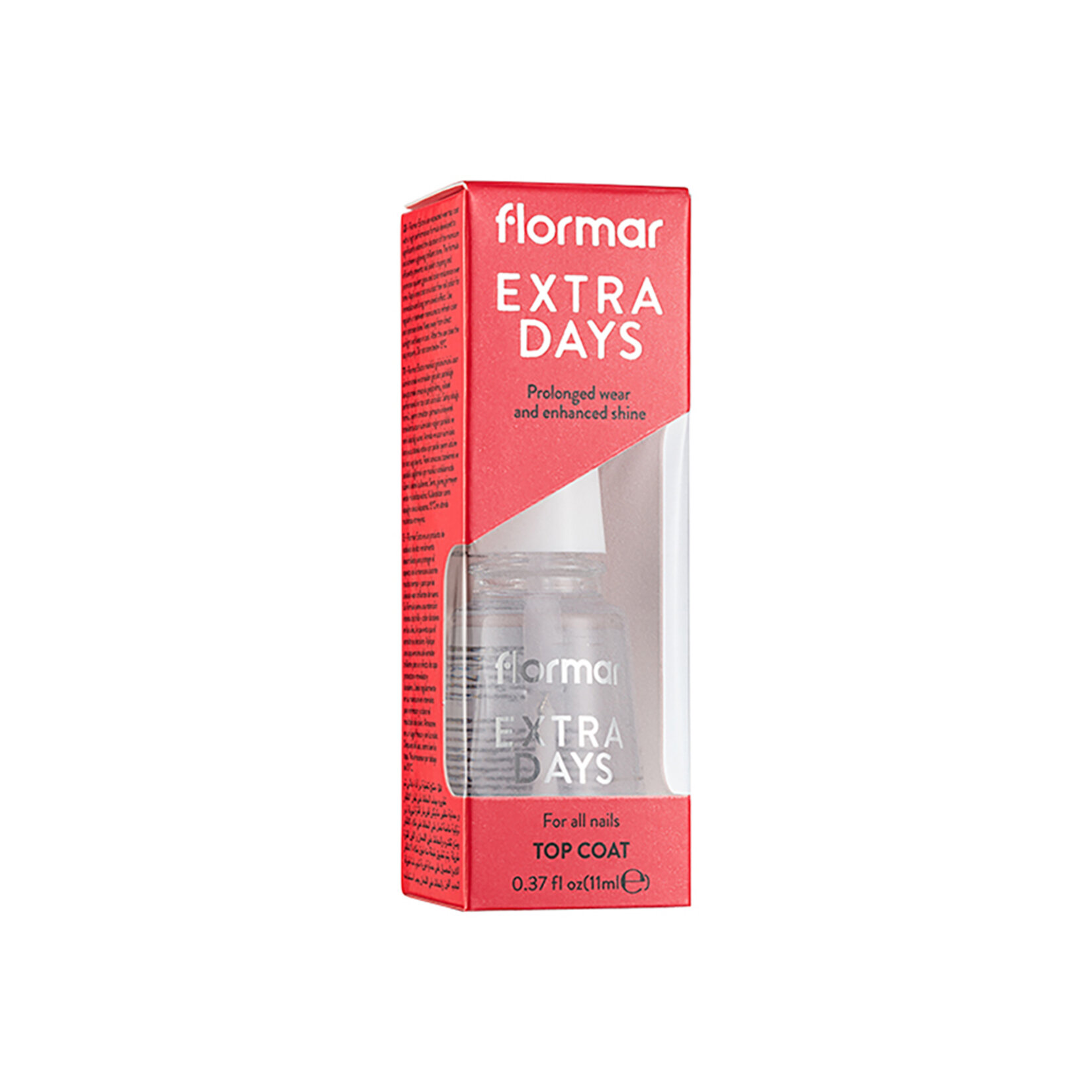 Flormar Extra Days Kalıcılığı Artıran Son Kat Tırnak Cilası - 000 (Transparan) - Görsel 2