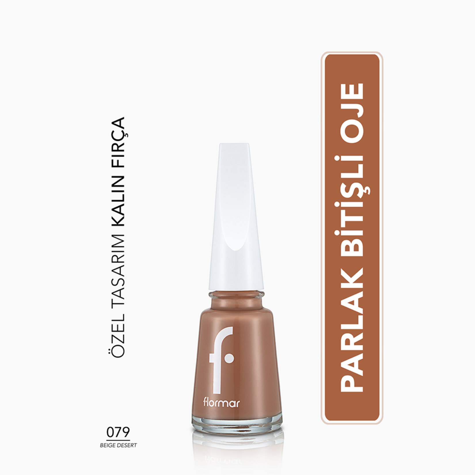 Flormar Nail Enamel Uzun Süre Kalıcı Besleyici Oje - 079 Beige Desert - Görsel 2