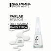 Flormar Nail Enamel Uzun Süre Kalıcı Besleyici Oje - 310 Snow White - Görsel 5