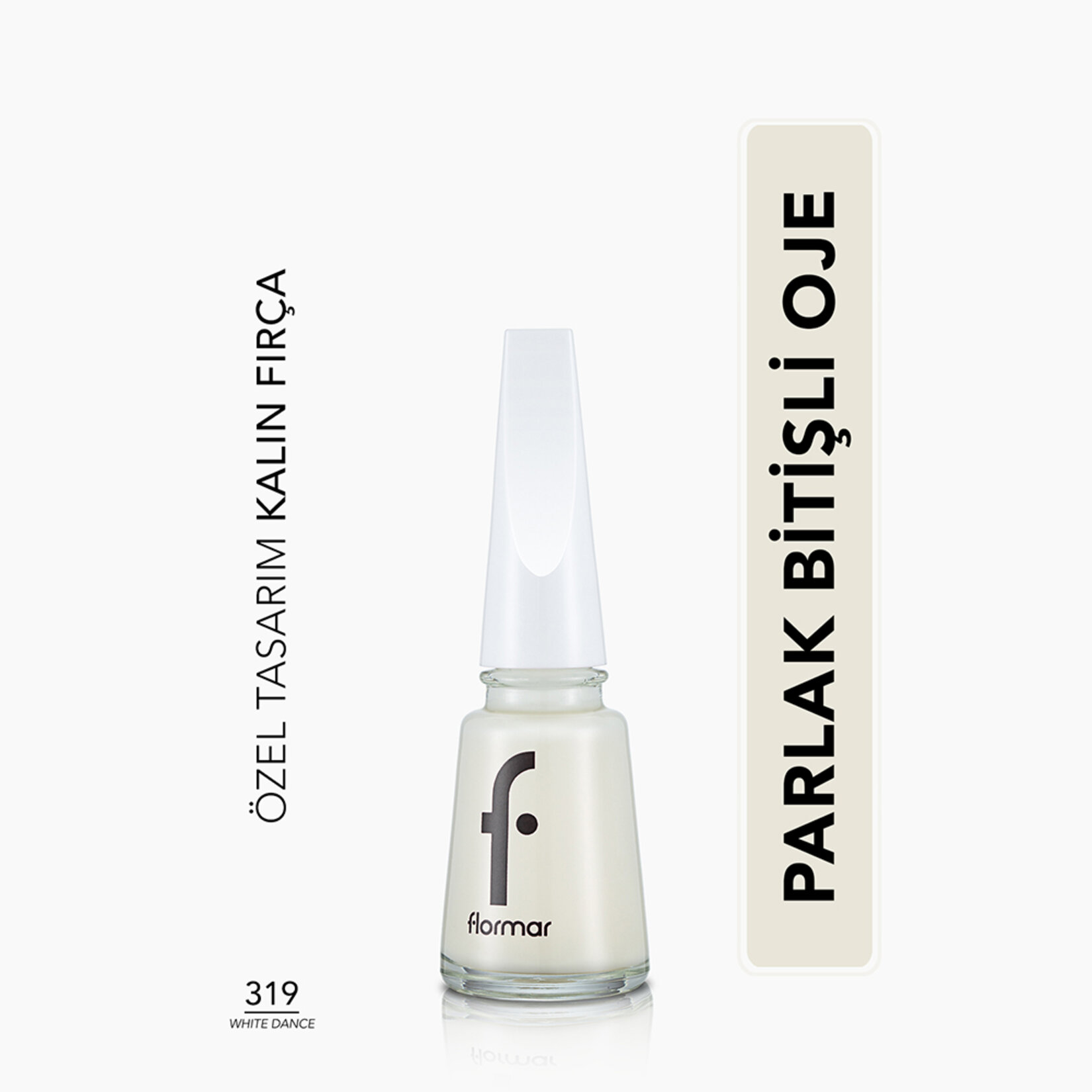 Flormar Nail Enamel Uzun Süre Kalıcı Besleyici Oje - 319 White Dance - Görsel 2