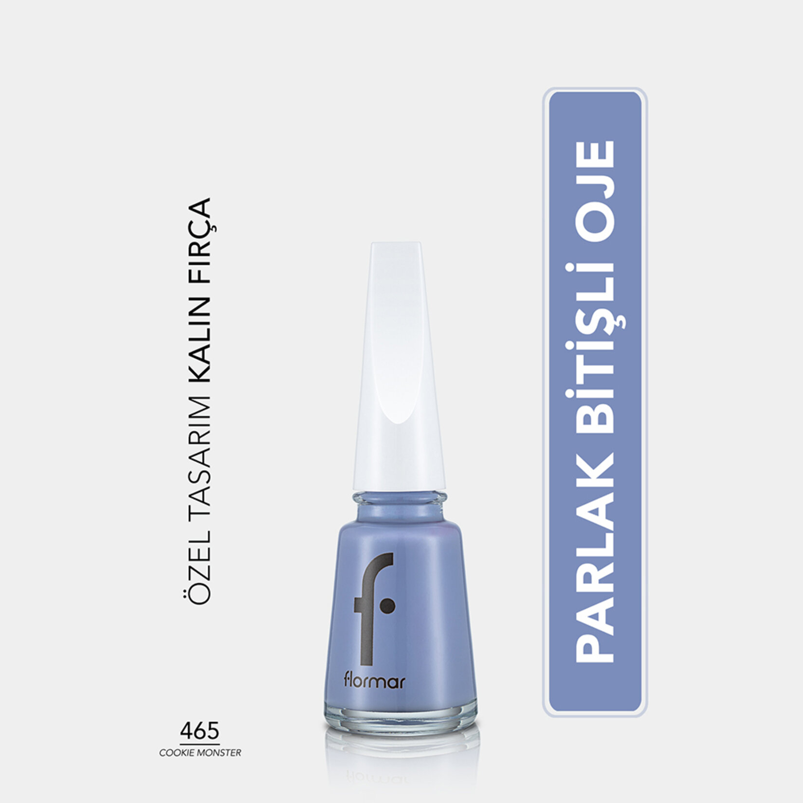 Flormar Nail Enamel Uzun Süre Kalıcı Besleyici Oje - 465 Cookie Monster - Görsel 2