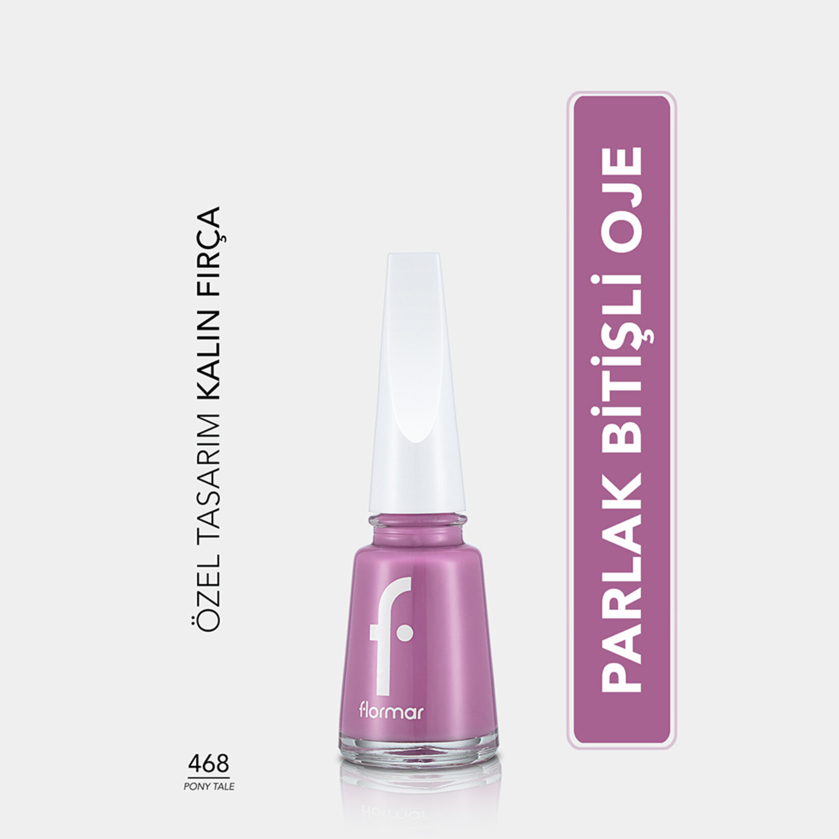Flormar Nail Enamel Uzun Süre Kalıcı Besleyici Oje - 468 Pony Tale - Görsel 2