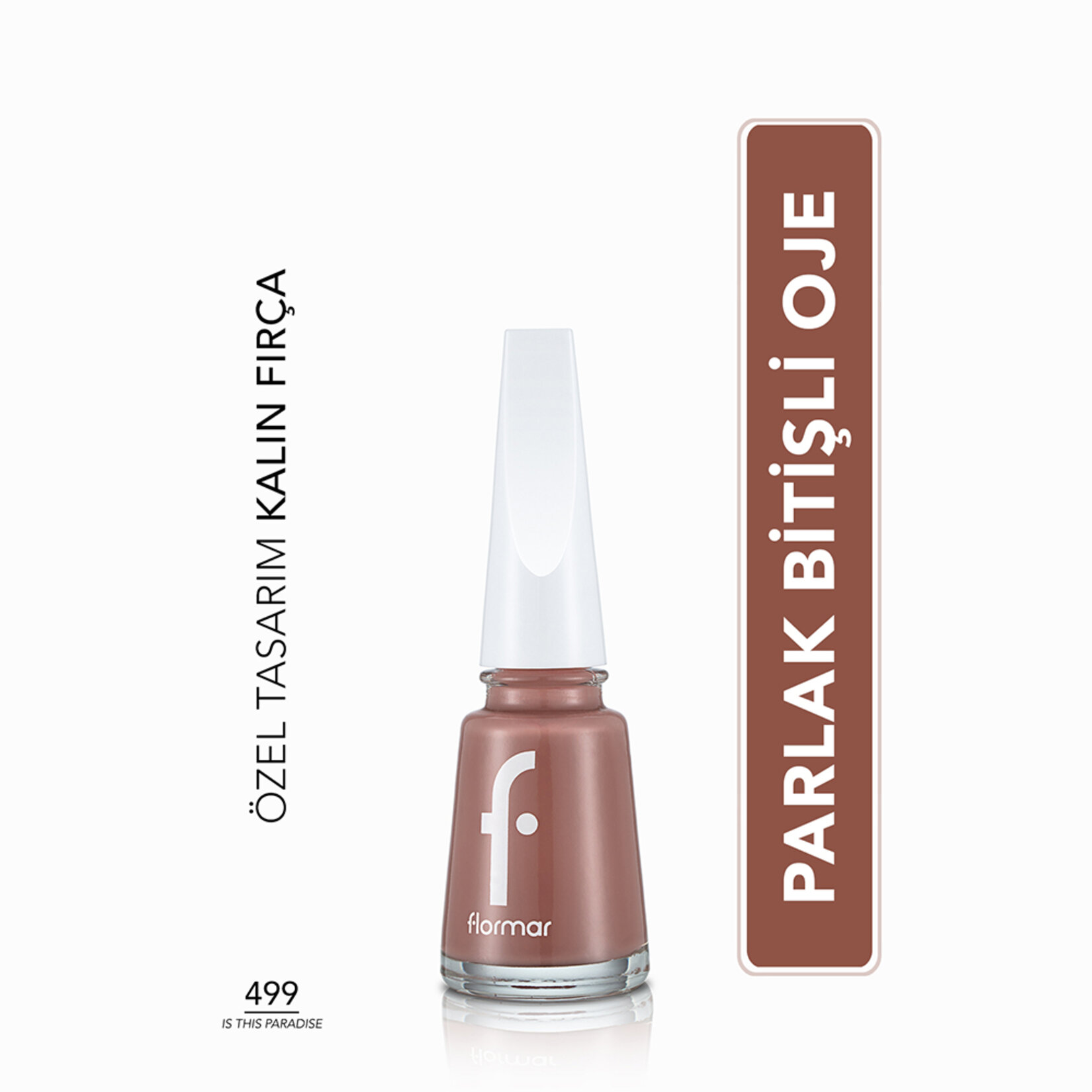 Flormar Nail Enamel Uzun Süre Kalıcı Besleyici Oje - 499 Is This Paradise - Görsel 2