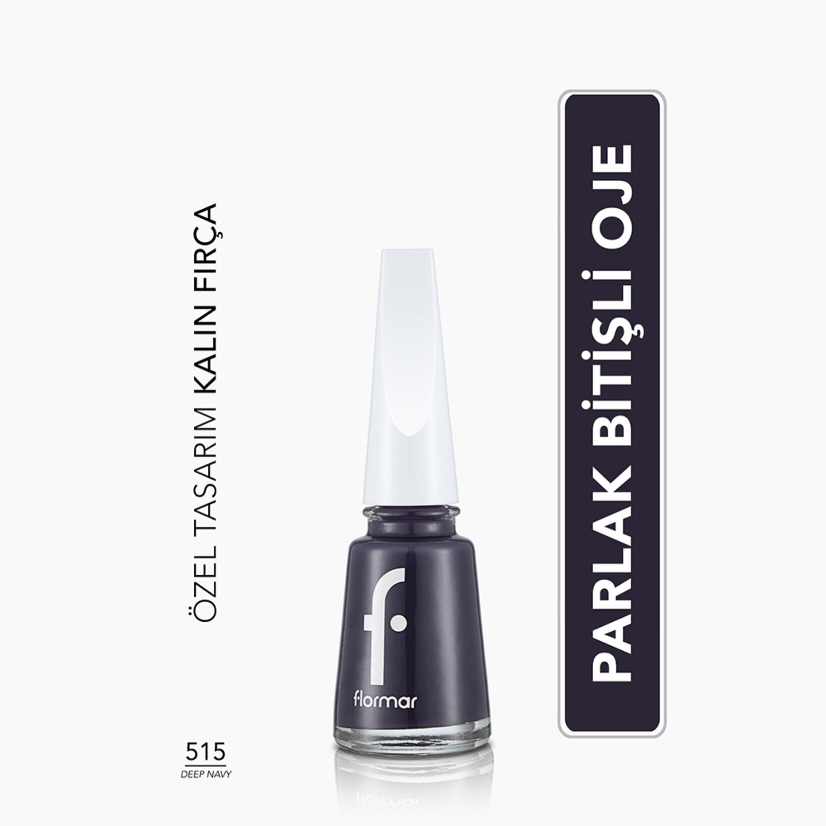 Flormar Nail Enamel Uzun Süre Kalıcı Besleyici Oje - 515 Deep Navy - Görsel 2