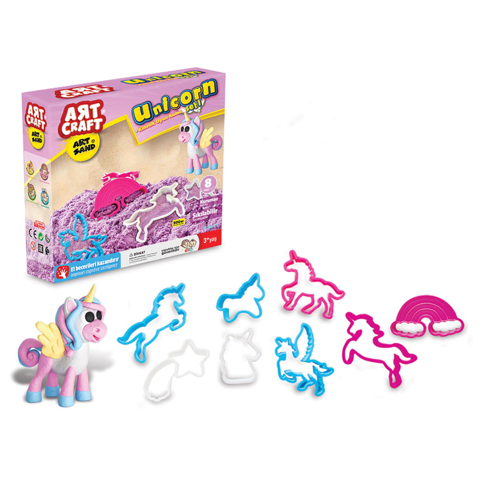 Art Craft Artsand Unicorn Kum Seti 500 G - Görsel 2