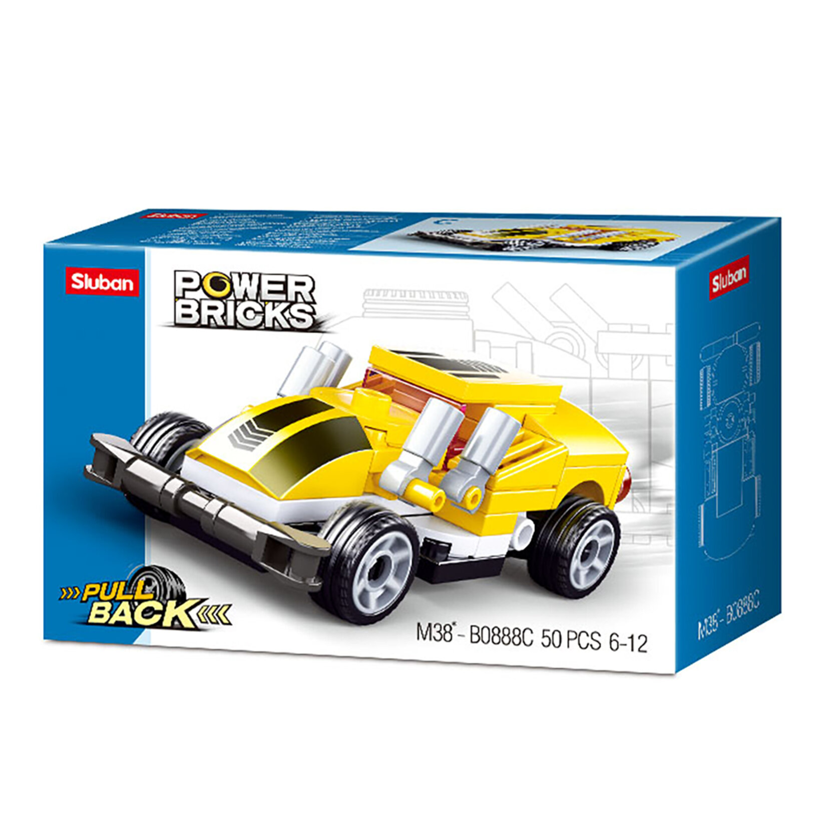 Sluban Power Bricks Sarı Spor Araba
