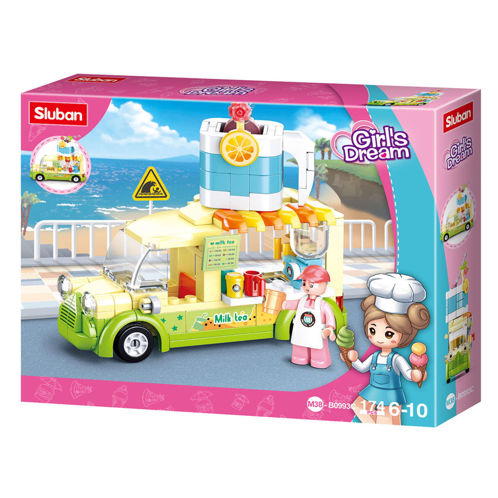 Sluban Girls Dream Yemek Arabası - Süt