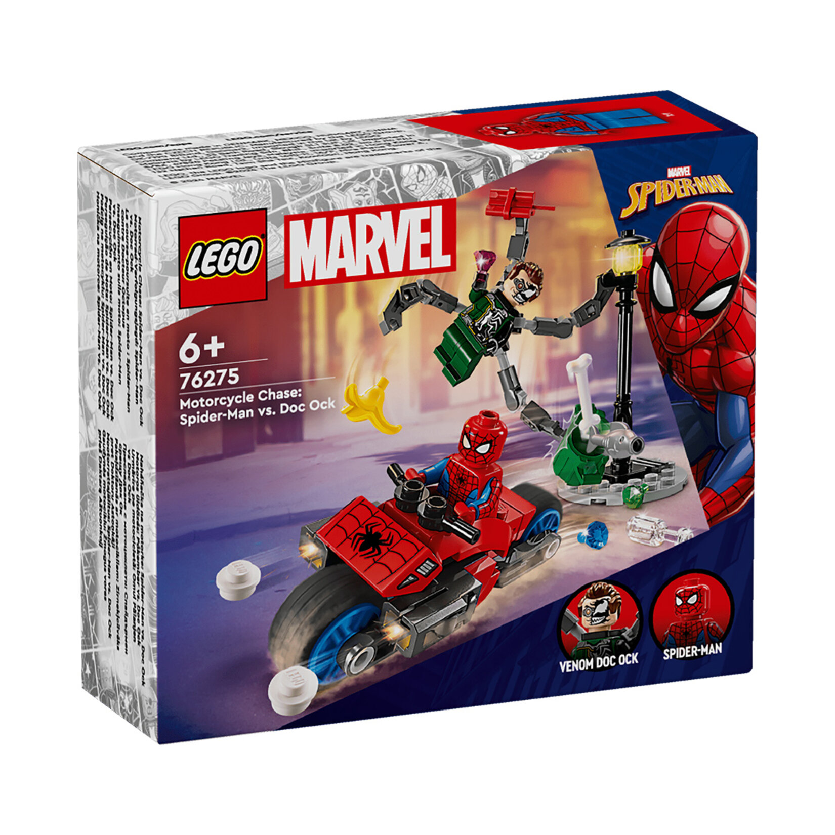 Lego Marvel 76275 Motosiklet Takibi Örümcek Adam