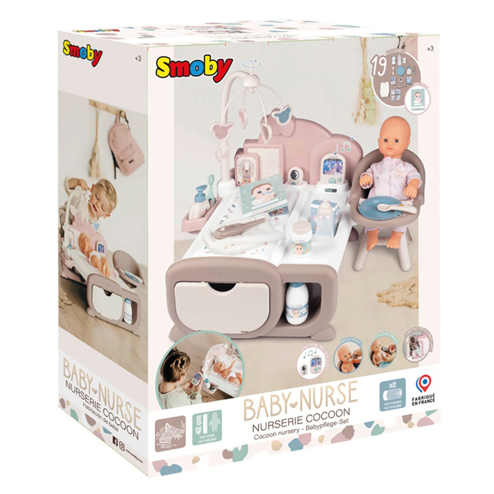 Smoby Baby Nurse Cocoon Bebek Oyun Odası - Görsel 2
