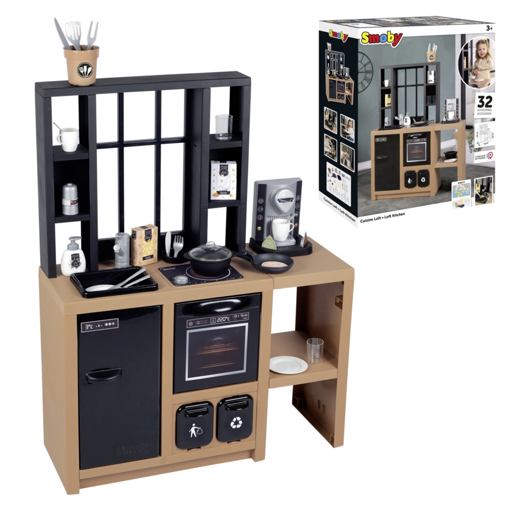 Simba Loft Kitchen Bol Aksesuarlı Mutfak Seti