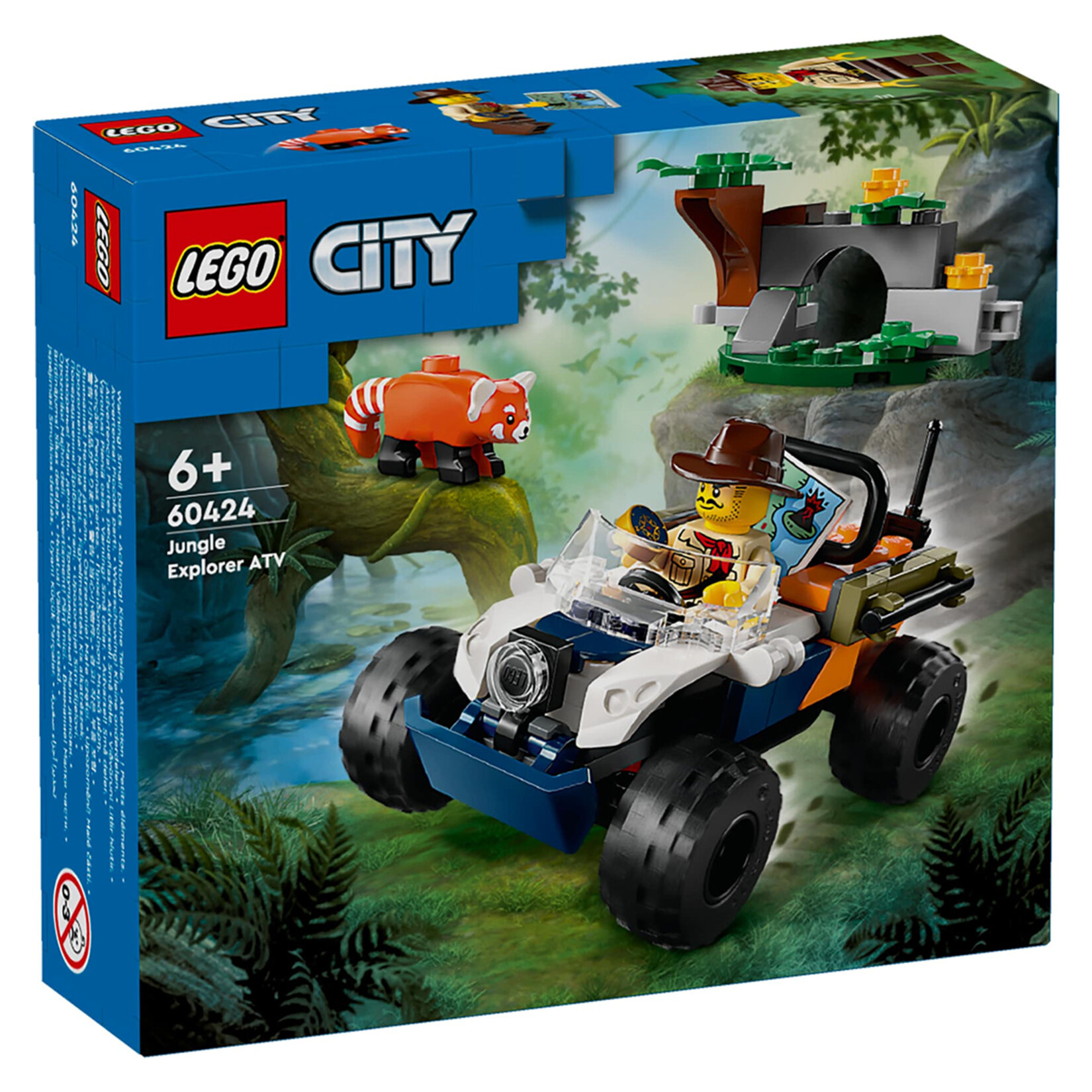 Lego 60424 City Orman Kaşifinin Atv?li Kırm.Panda - Görsel 1