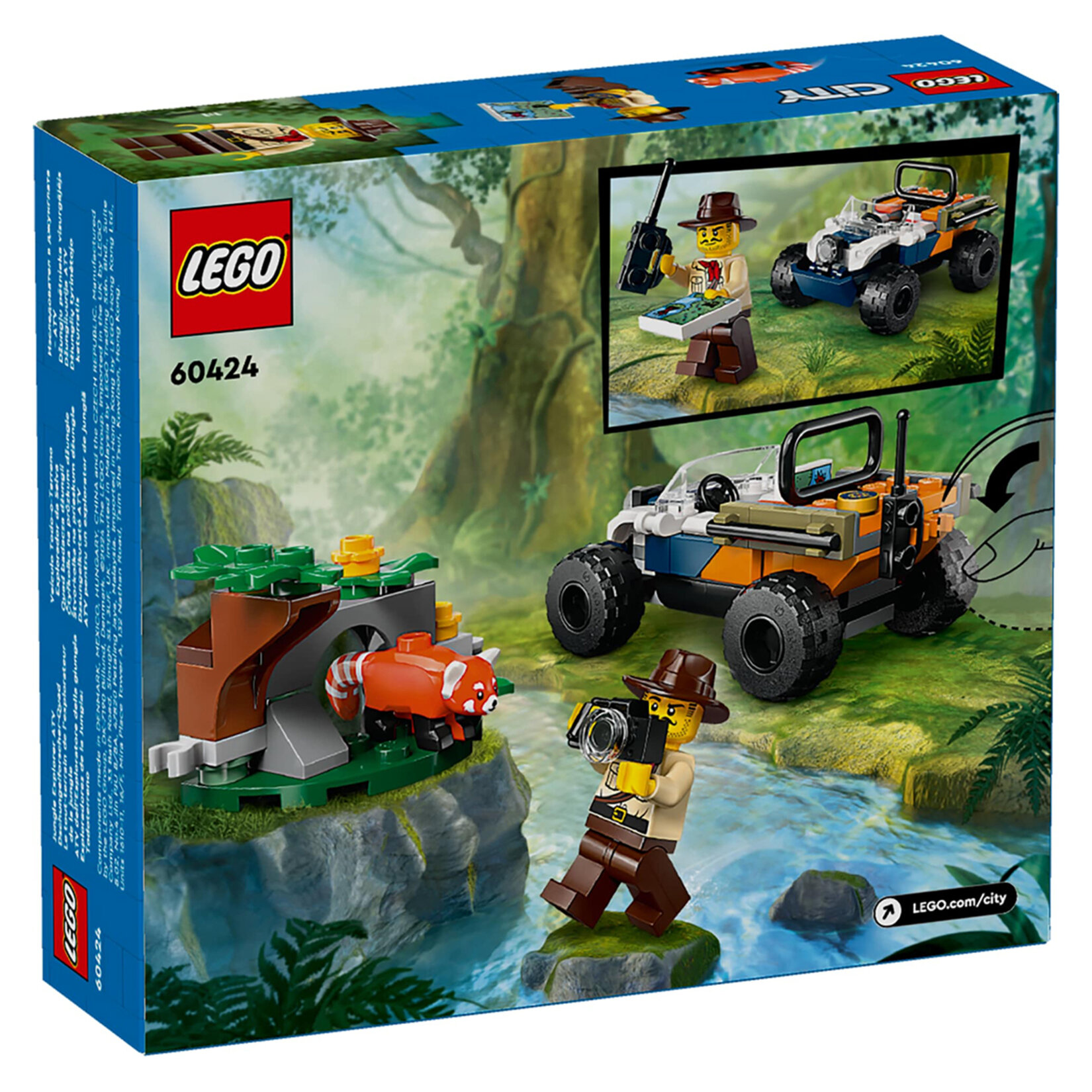 Lego 60424 City Orman Kaşifinin Atv?li Kırm.Panda - Görsel 2