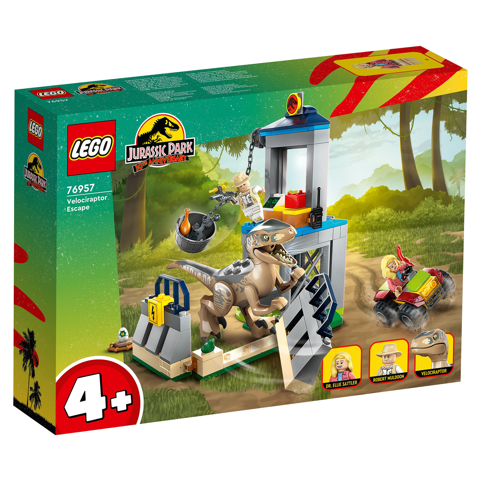 Lego Jurassic 76957 Velociraptor Kaçışı 4+ Yaş - Görsel 1
