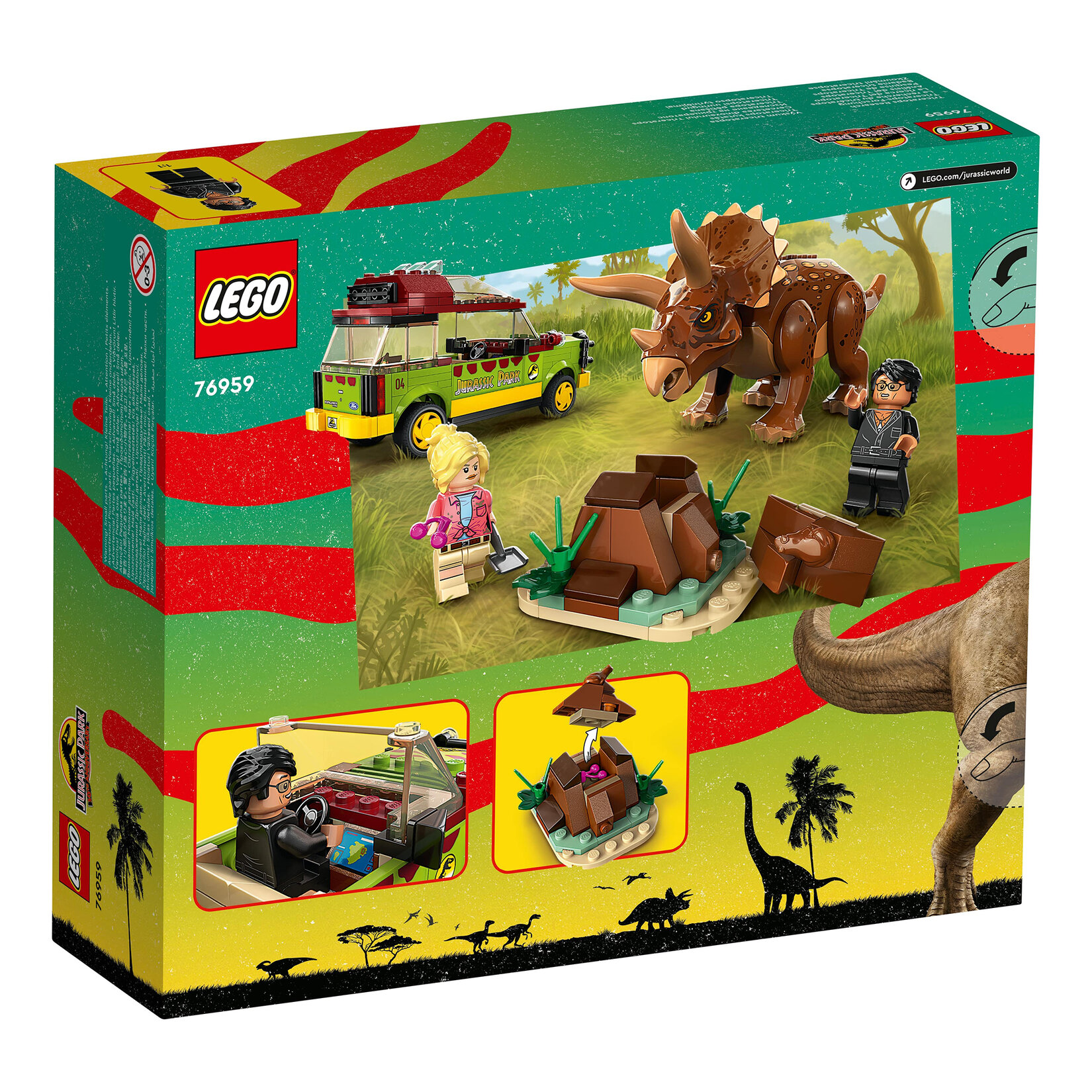 Lego® Jurassic 76959 Triceratops Araması 8+ Yaş - Görsel 2