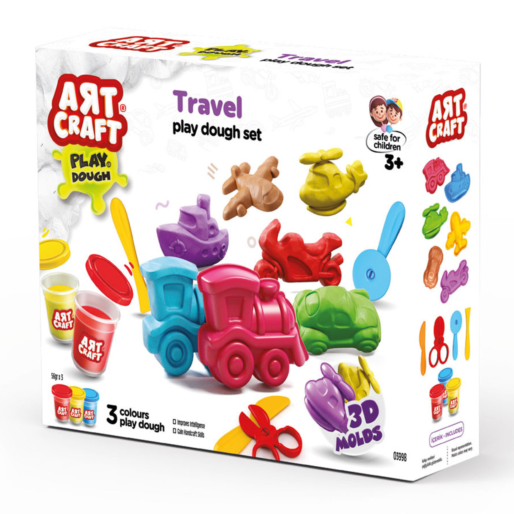 Art Craft Seyahat Araçları Hamur Seti - Görsel 1