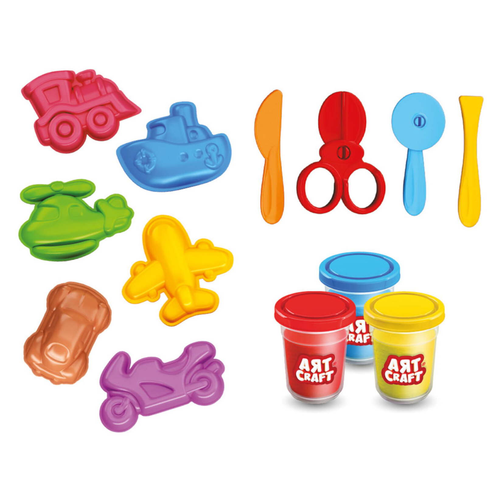 Art Craft Seyahat Araçları Hamur Seti - Görsel 3
