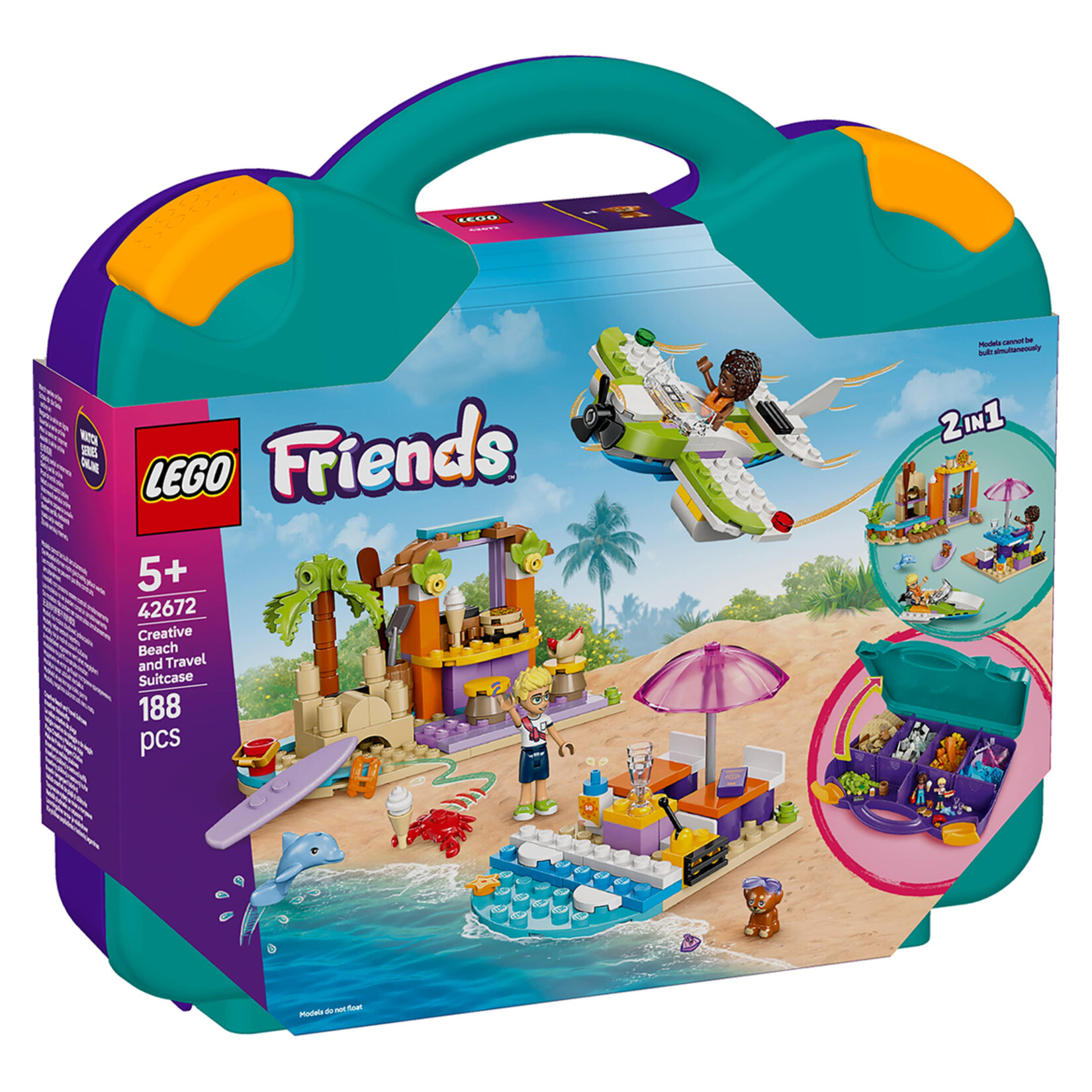 Lego 42672 Friends Yaratıcı Plaj ve Seyahat Bavulu