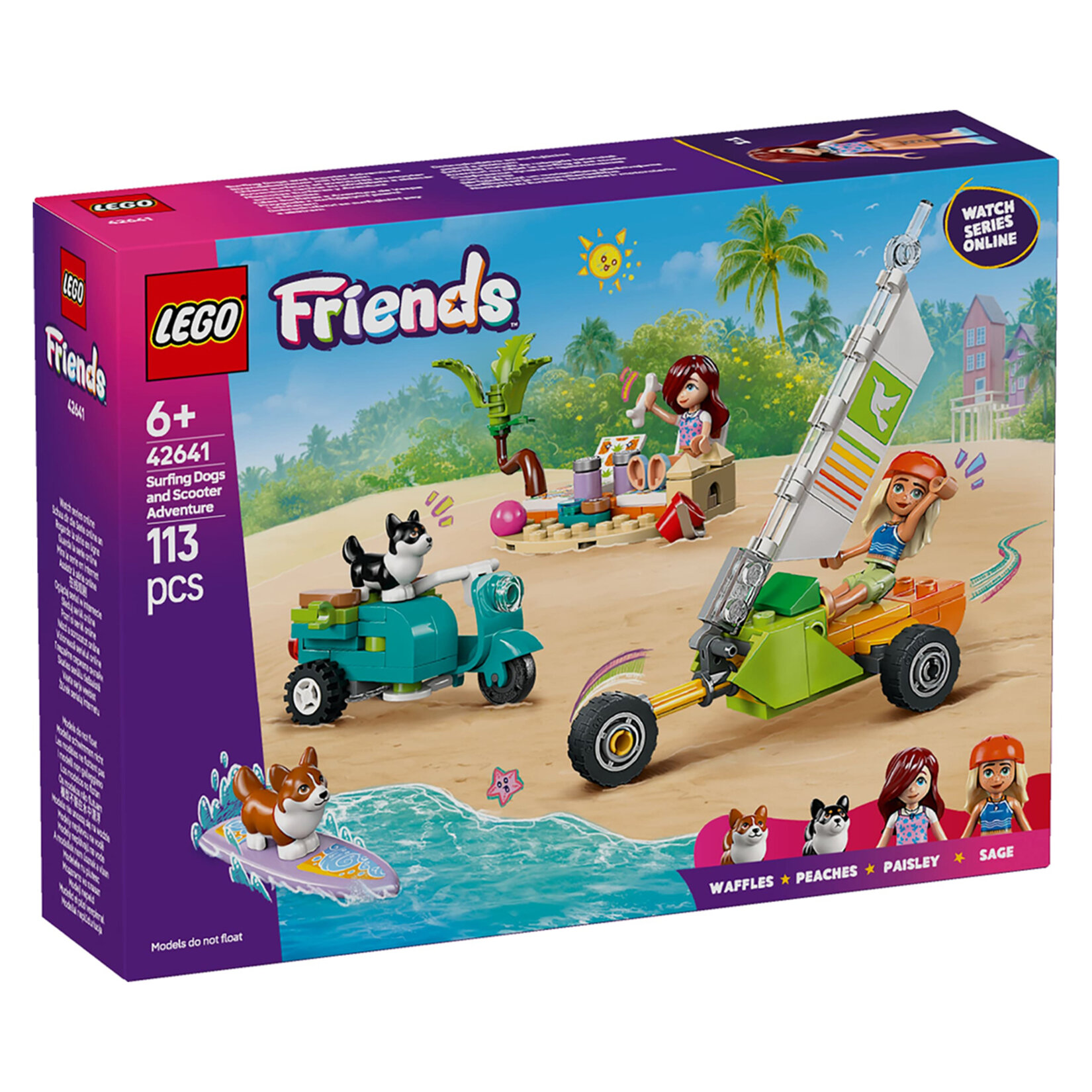 Lego 42641 Friends Sörfçü Köpekler ve Scooter
