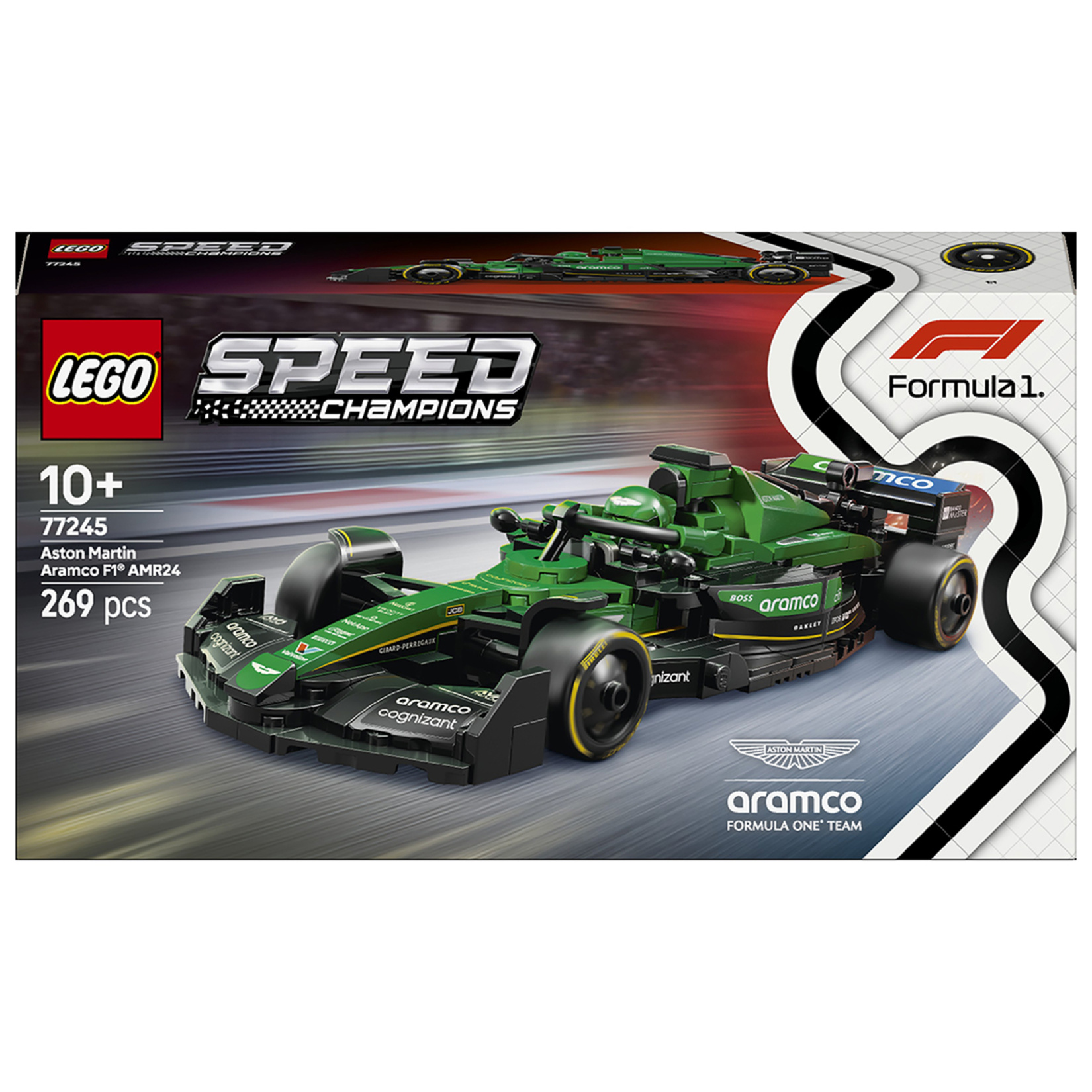 Lego 77245 Aston Martin Aramco F1 AMR24 Yarış Arabası - Görsel 1