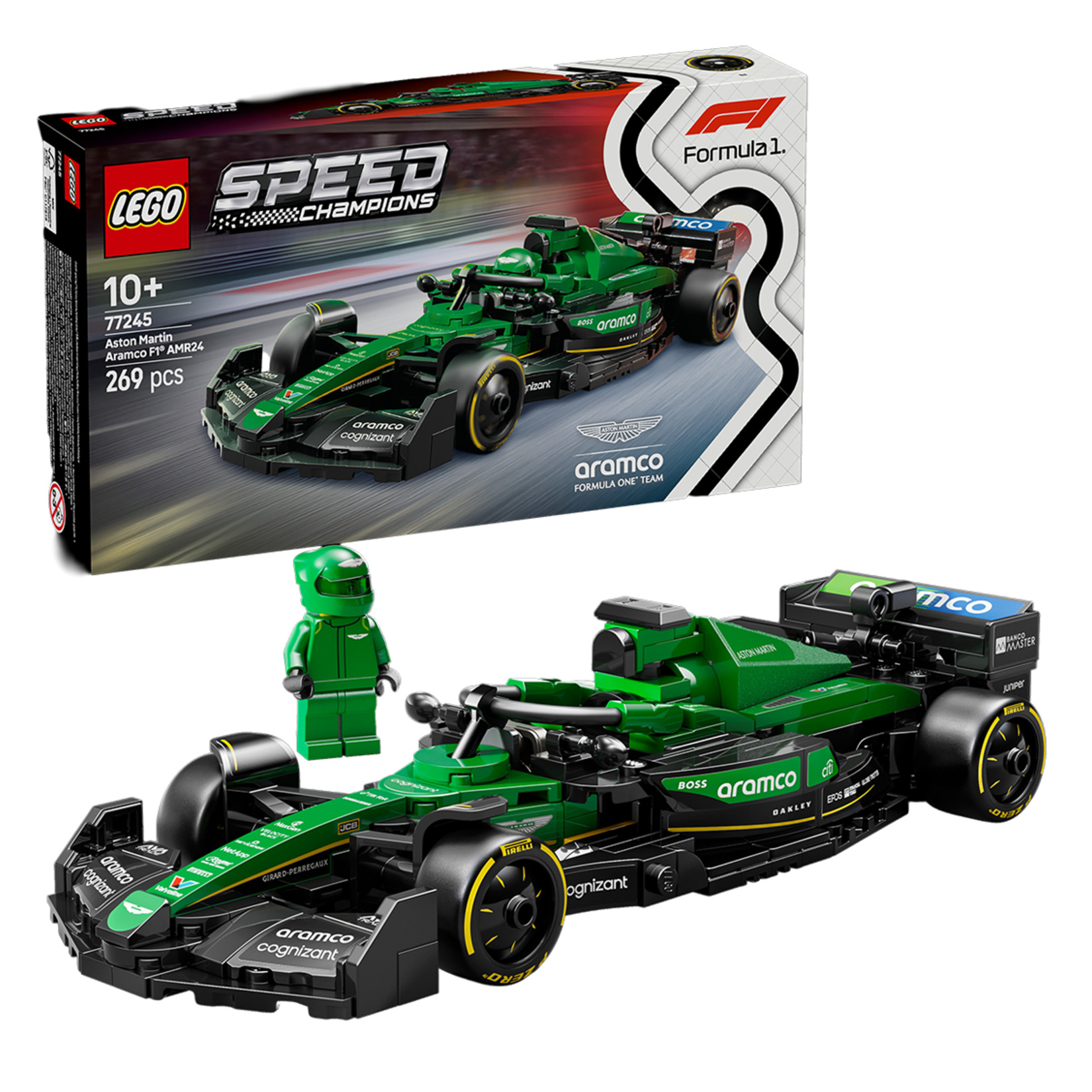 Lego 77245 Aston Martin Aramco F1 AMR24 Yarış Arabası - Görsel 3