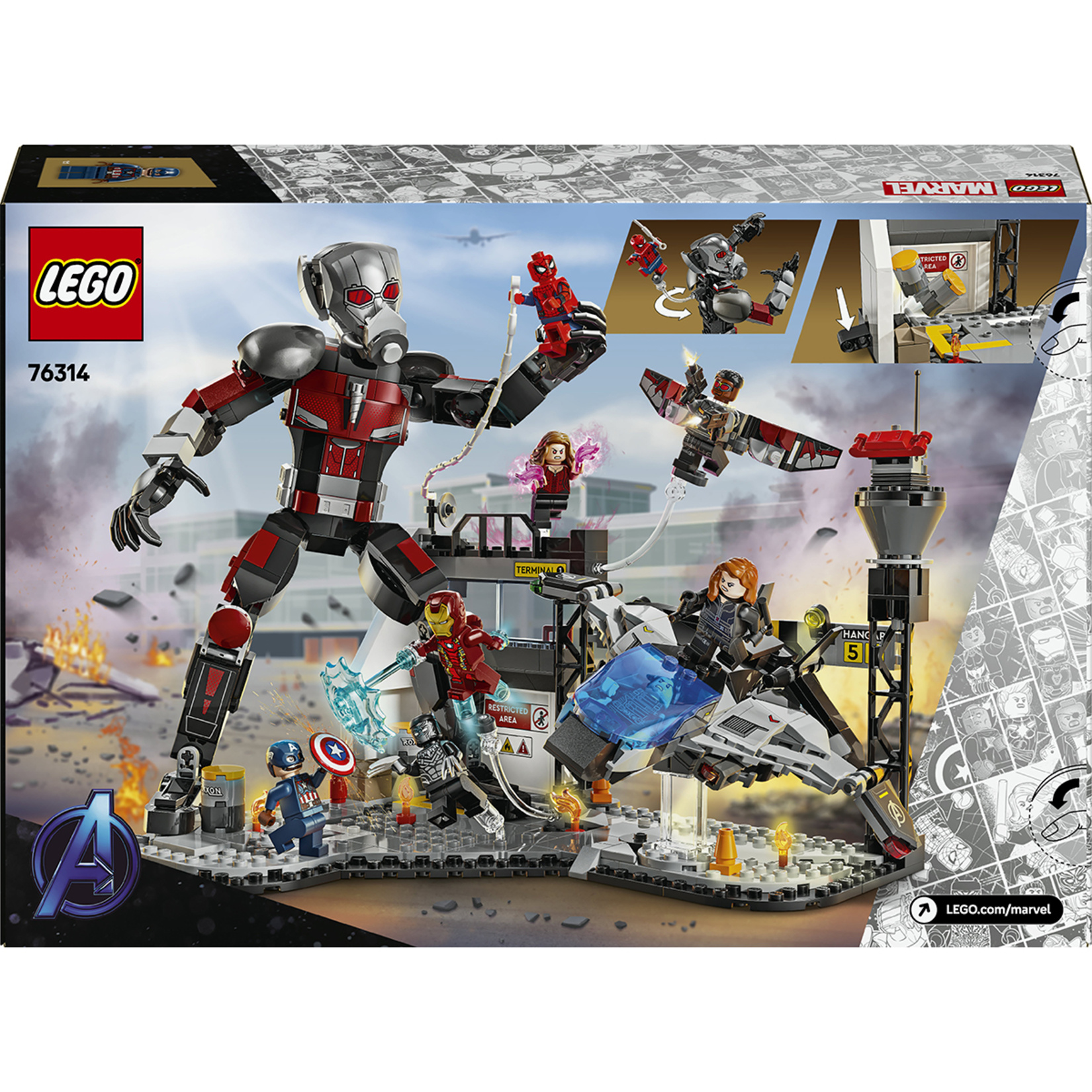 Lego 76314 Super Heroes Kaptan Amerika Kahramanlar - Görsel 2