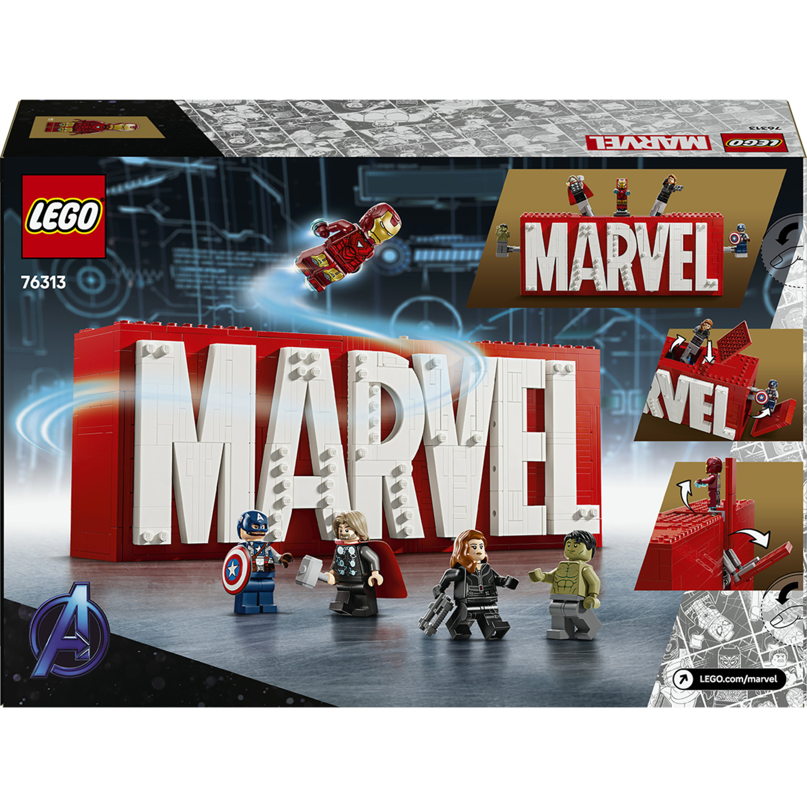 Lego 76313 Super Heroes Marvel Logosu & Mini Figür - Görsel 2