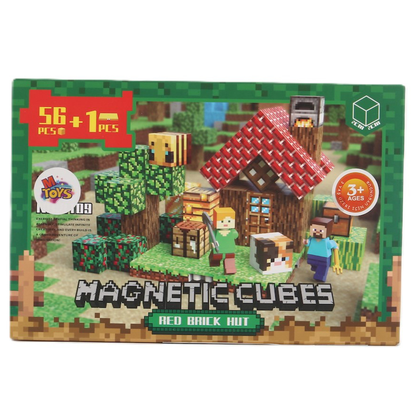 M Toys 57 Parça Manyetik Blok Oyuncak Seti