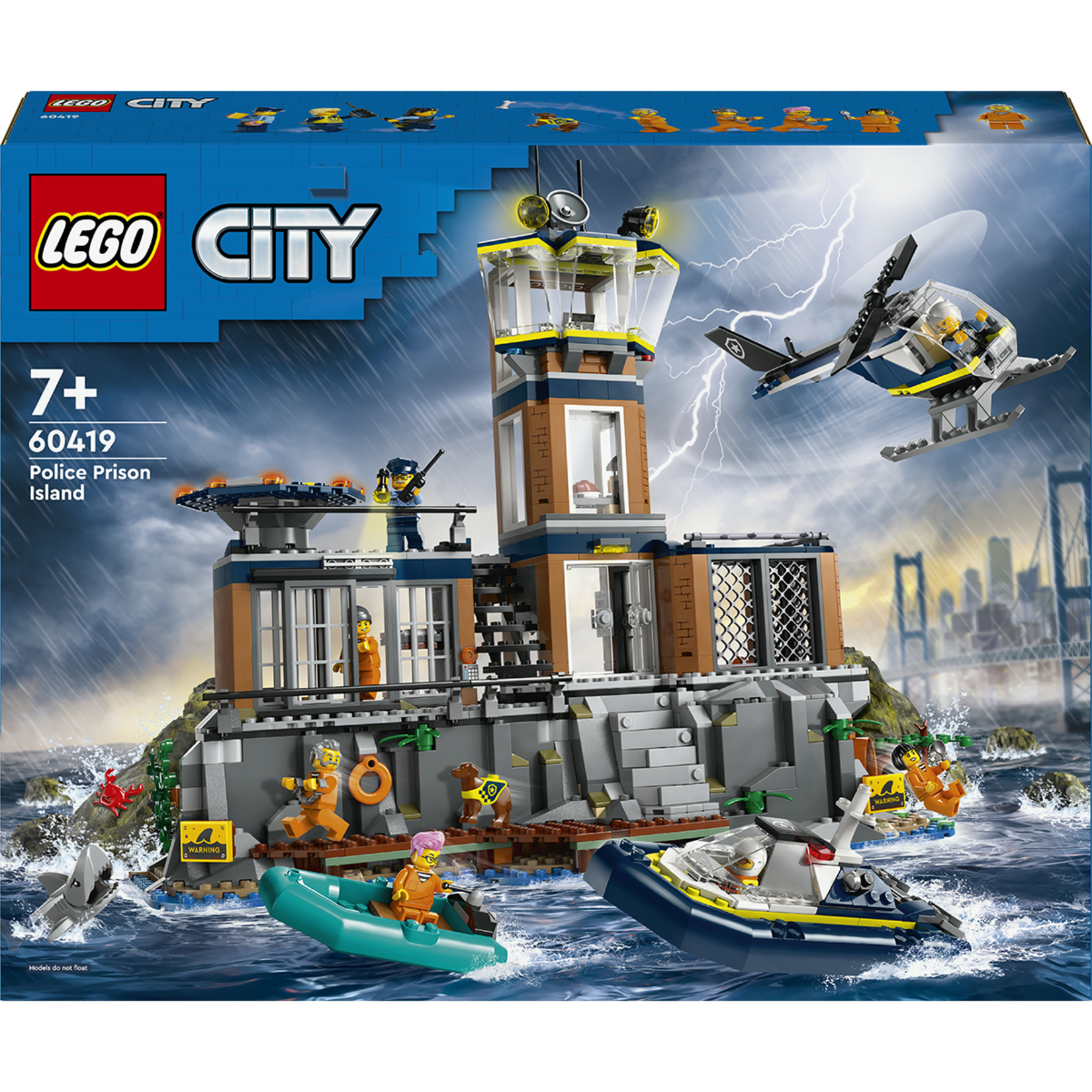 Lego City Polis Hapishane Adası 7+ Yaş 980 Parça