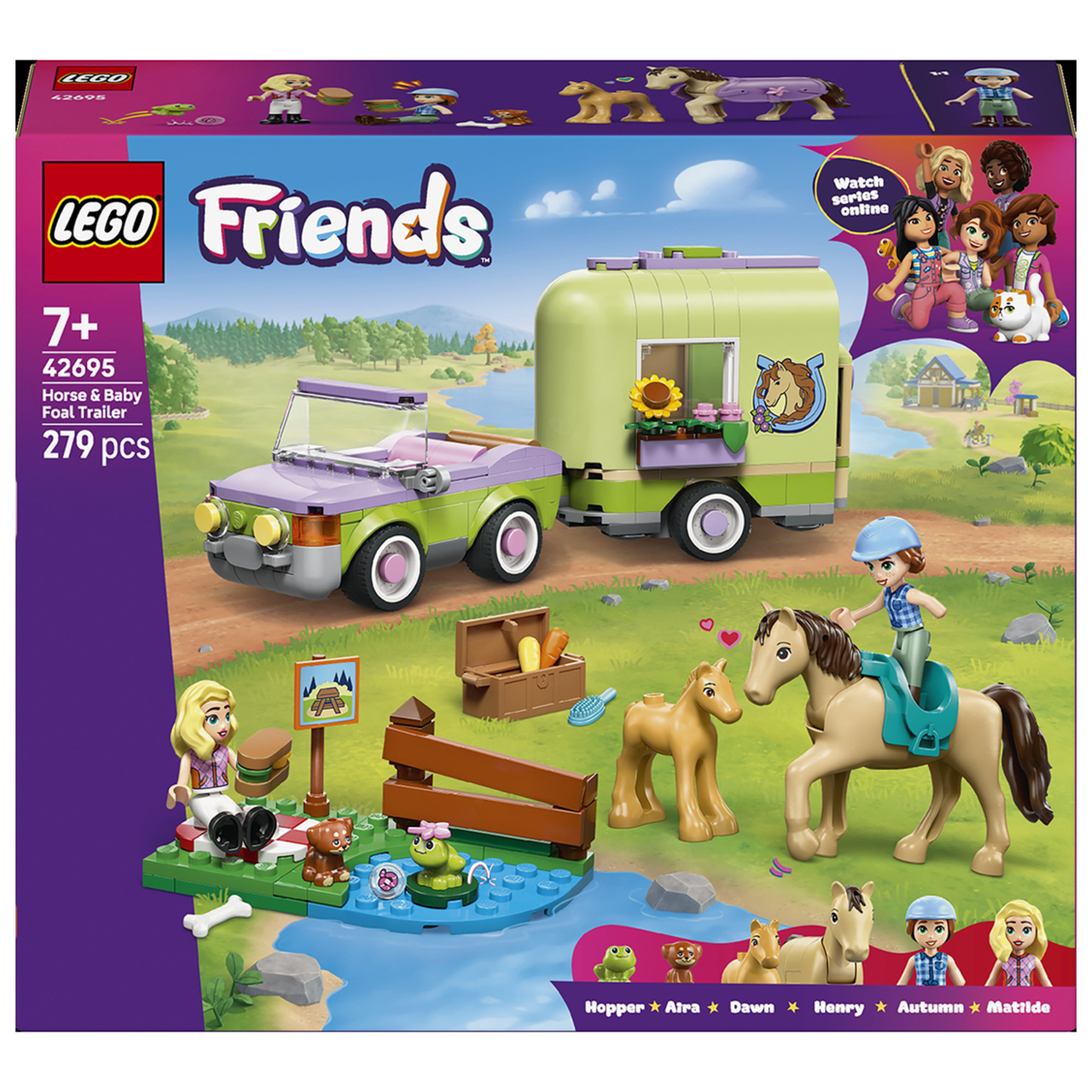 Lego Friends At ve Tay Römorku 42695 279 Parça - Görsel 1