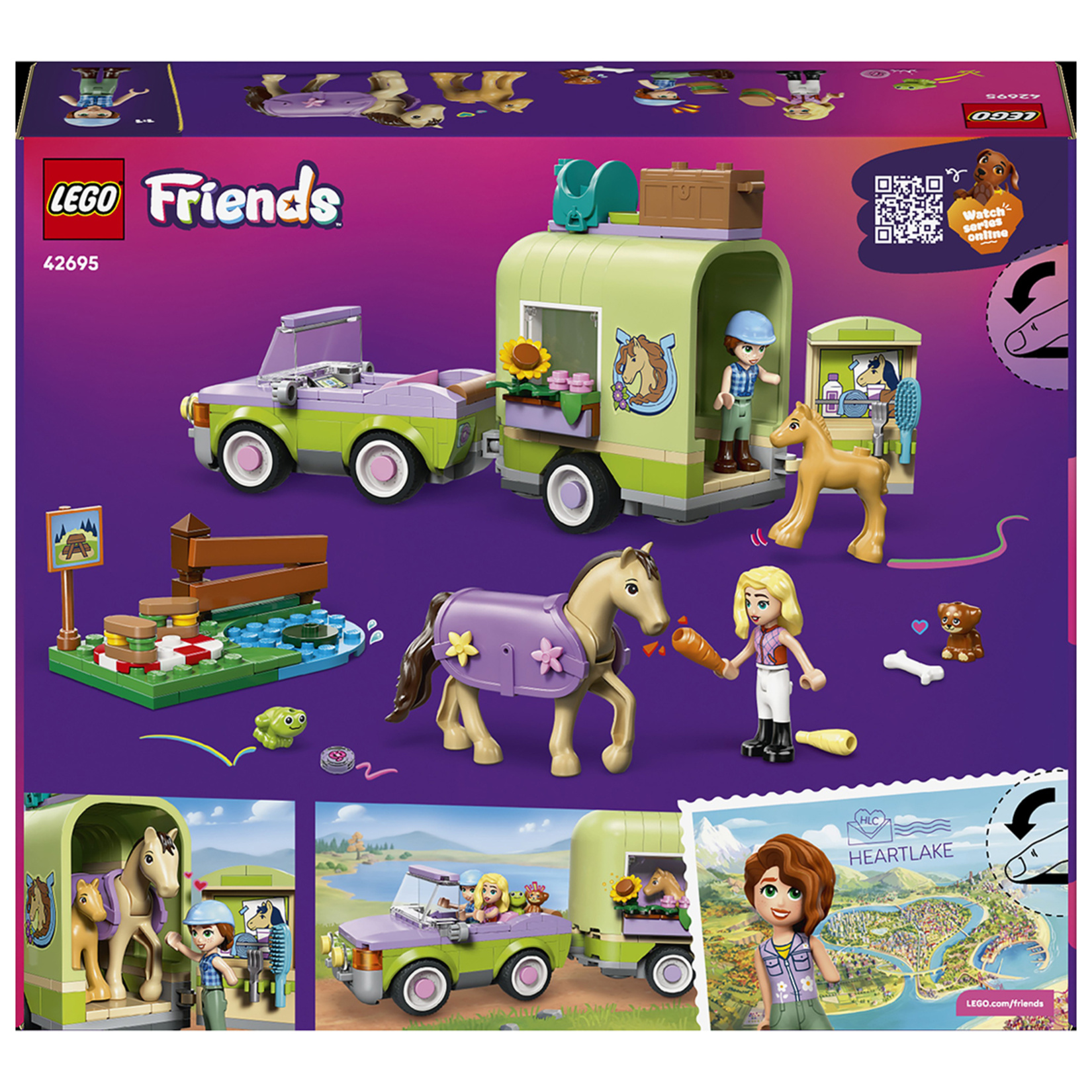 Lego Friends At ve Tay Römorku 42695 279 Parça - Görsel 2