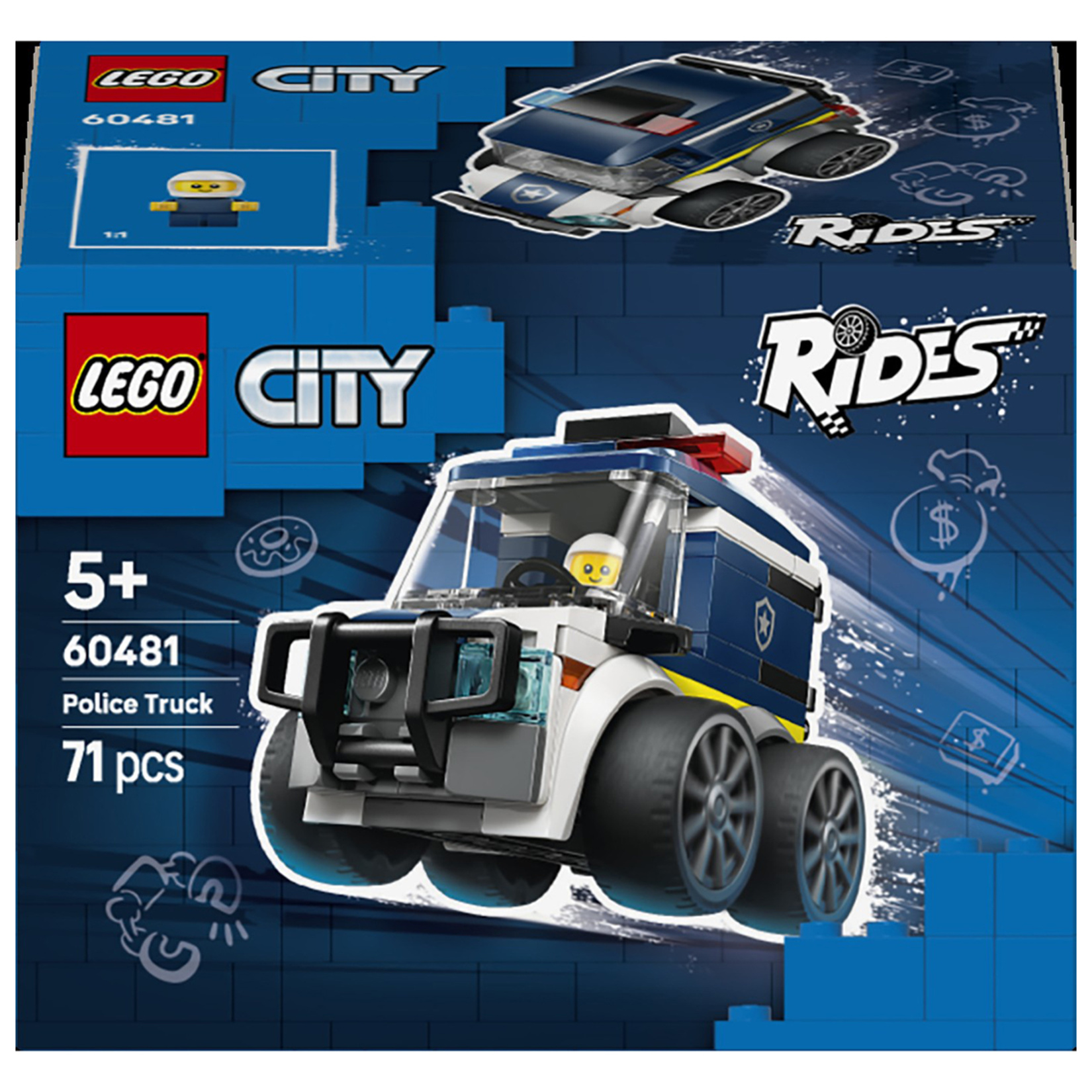 Lego City Araçlar Polis Kamyonu 71 Parça 60481 - Görsel 1