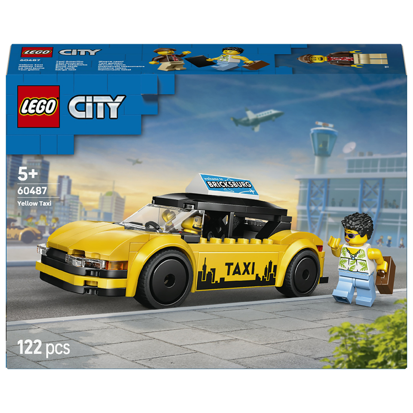 Lego City Sarı Taksi 5+ Yaş 122 Parça 60487 - Görsel 1