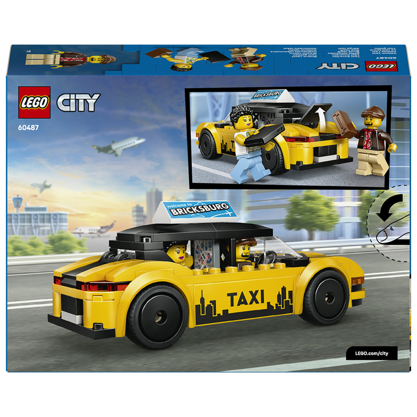 Lego City Sarı Taksi 5+ Yaş 122 Parça 60487 - Görsel 2