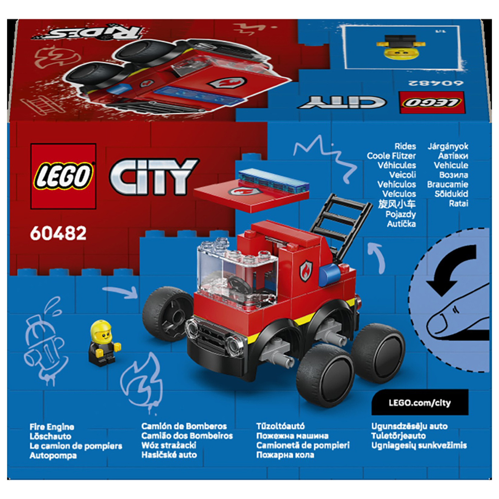 Lego City Araçlar İtfaiye Kamyonu 67 Parça 60482 - Görsel 2