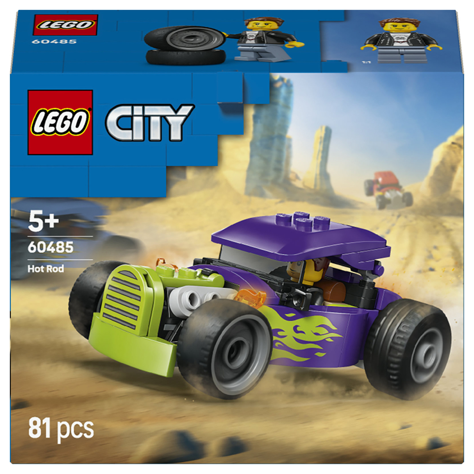Lego City Hot Rod 81 Parça 5+ Yaş  60485 - Görsel 1