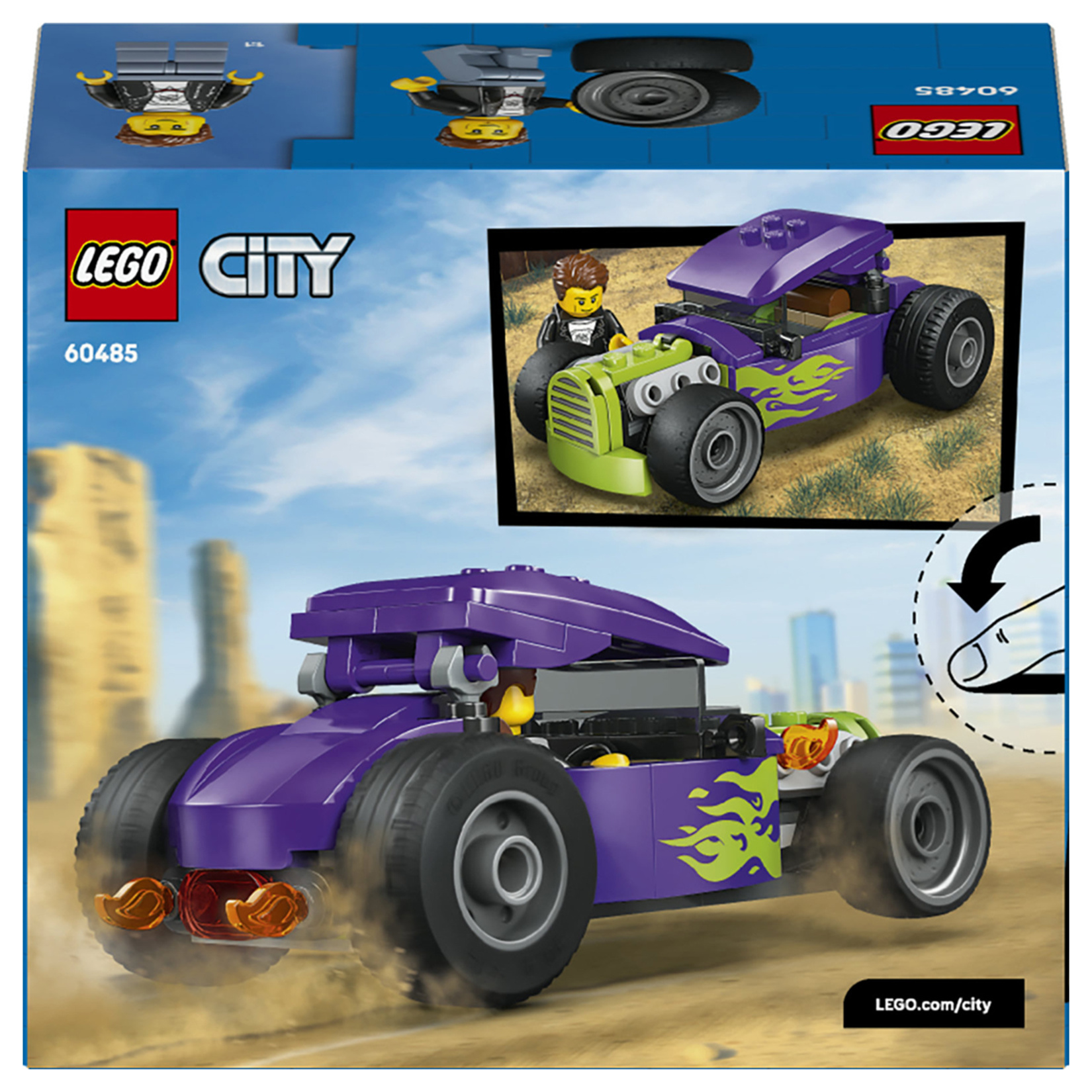 Lego City Hot Rod 81 Parça 5+ Yaş  60485 - Görsel 2