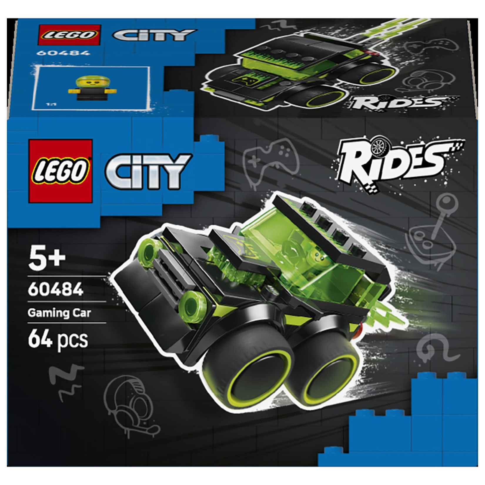 Lego City Araçlar Video Oyunu Yarış Arabası 60484 - Görsel 1