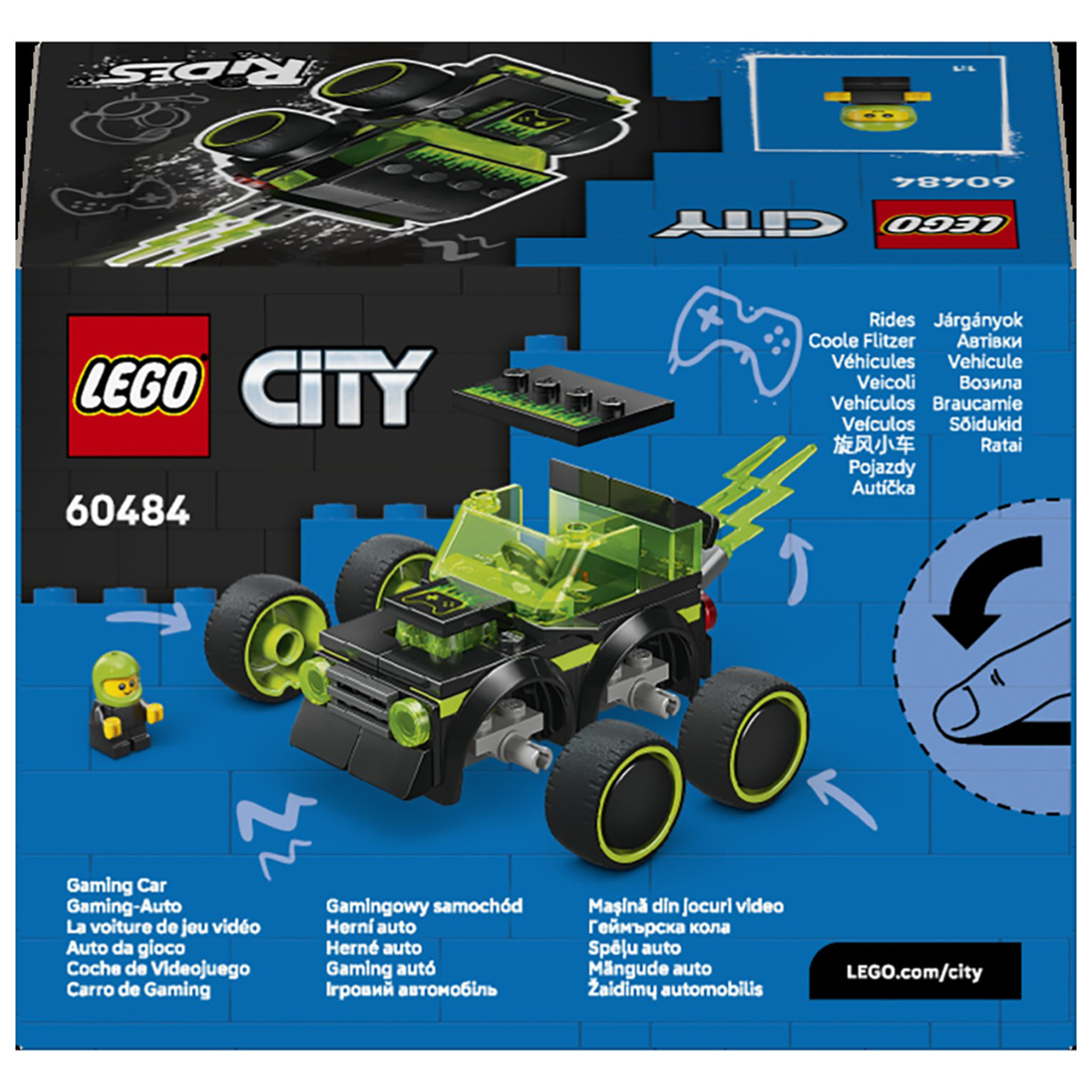 Lego City Araçlar Video Oyunu Yarış Arabası 60484 - Görsel 2