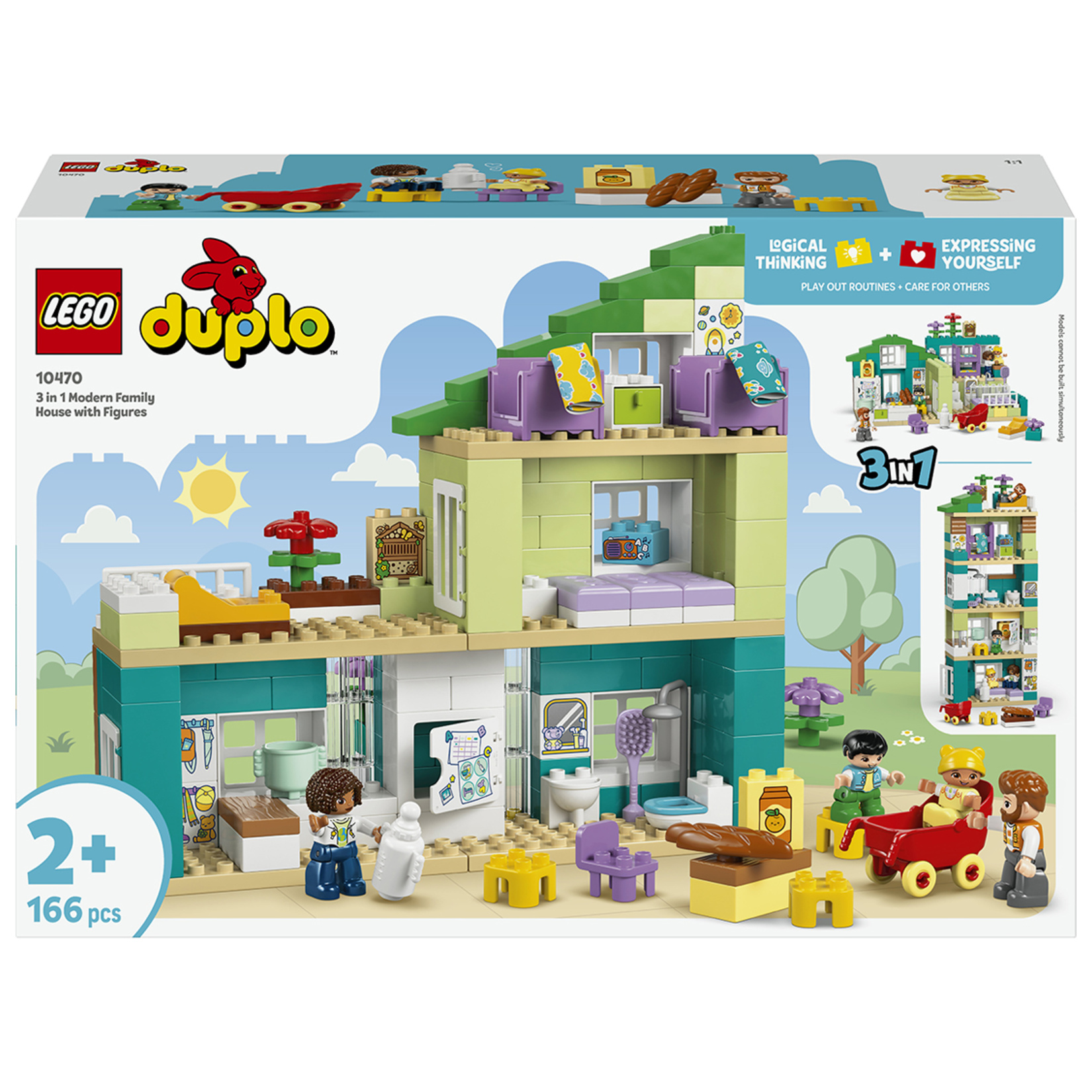 Lego Duplo 3ü1 Arada Figürlü Modern Aile Evi 10470 - Görsel 1