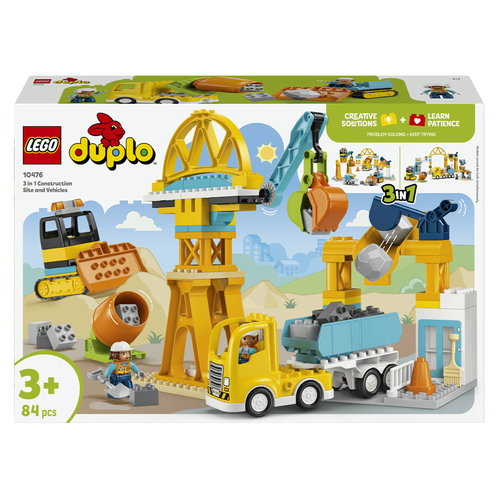 Lego Duplo 10476 3ü1 Arada İnşaat Sahası ve Araçlar