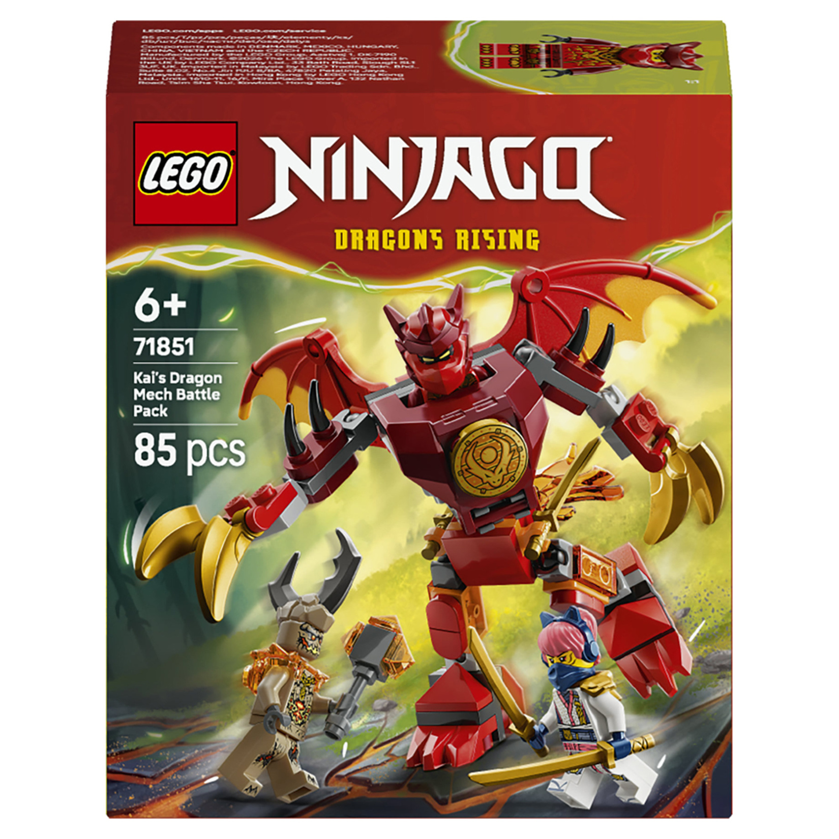 Lego Ninjago Kai'nin Ejderha Robotu Savaş Paketi 71851 - Görsel 1