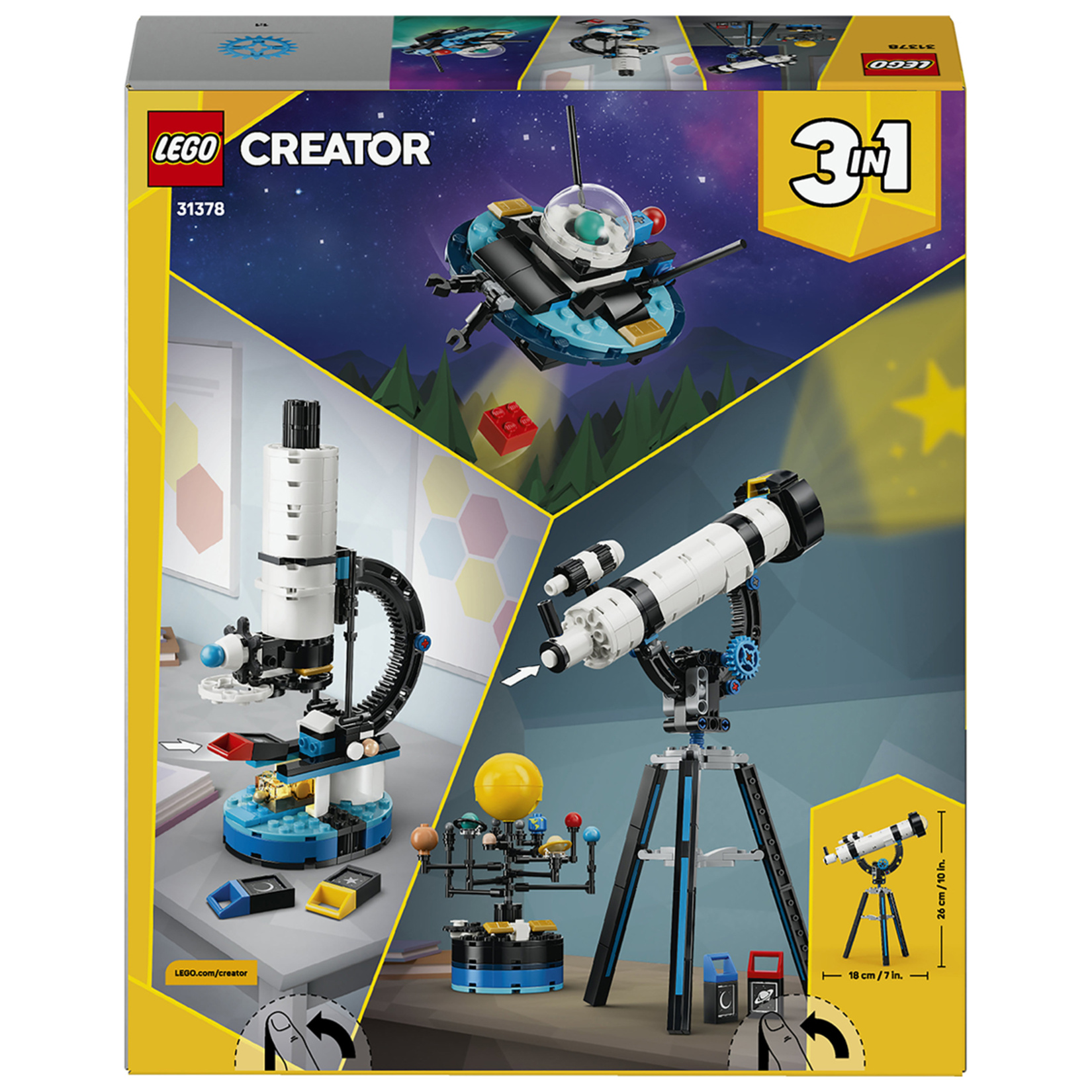 Lego Creator Uzay Keşif Teleskobu 278 Parça 31378 - Görsel 2